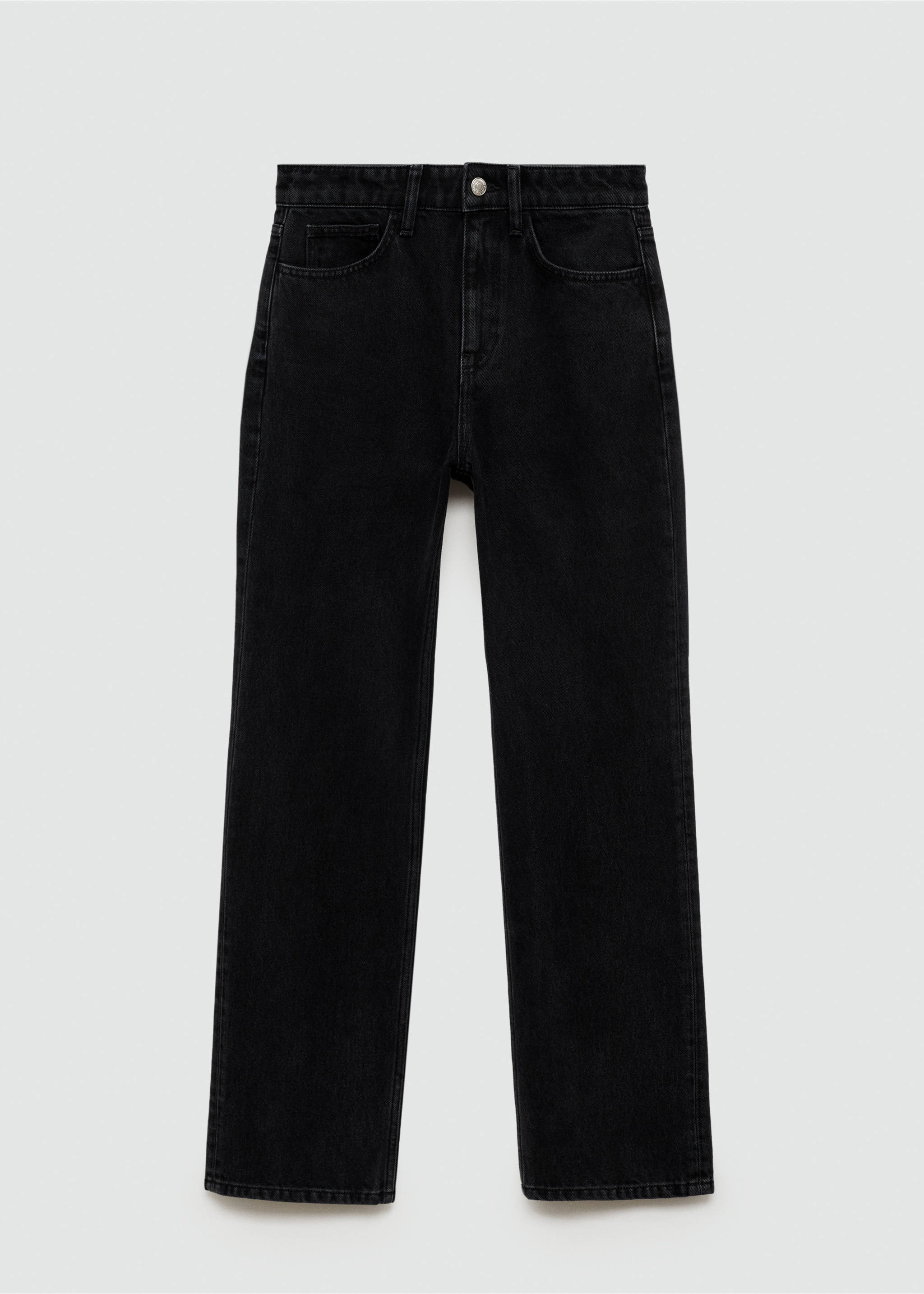 Matilda medium-rise straight-fit jeans - Article without model, Black denim. Ref: 87020450-00.