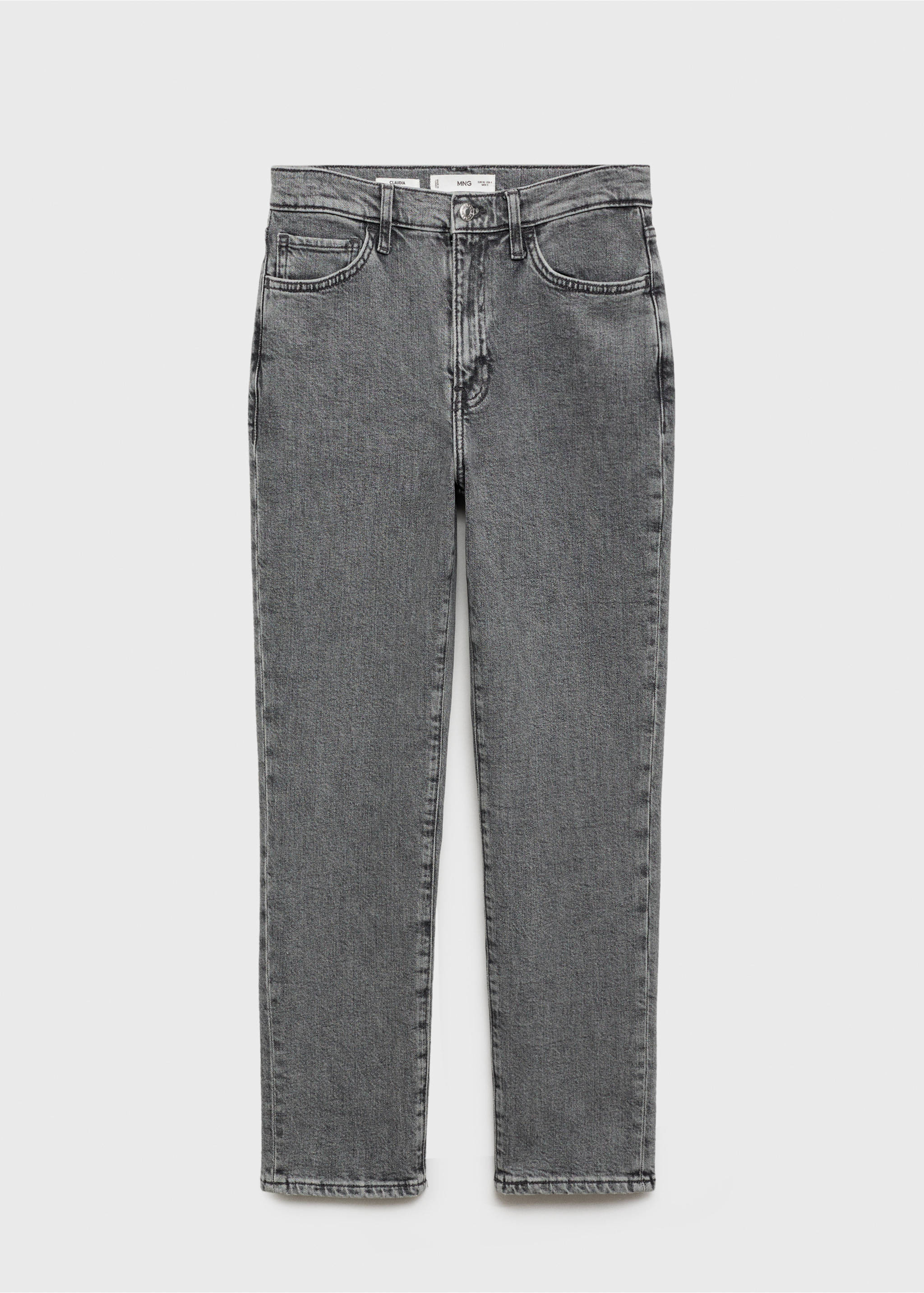 Claudia slim-fit cropped jeans - Article without model, Open Grey. Ref: 87020451-00.