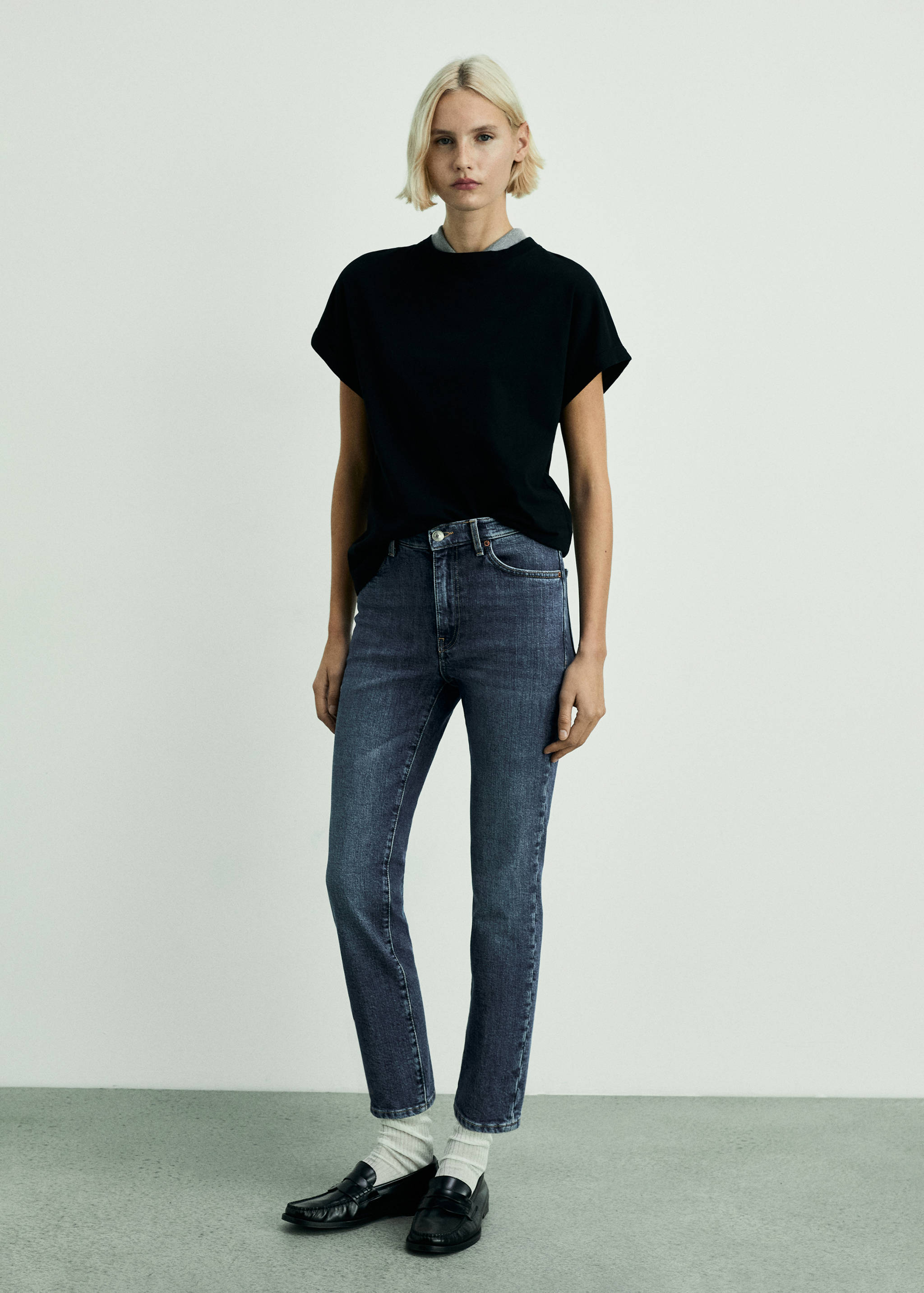 Jeans Claudia slim crop - Plano general