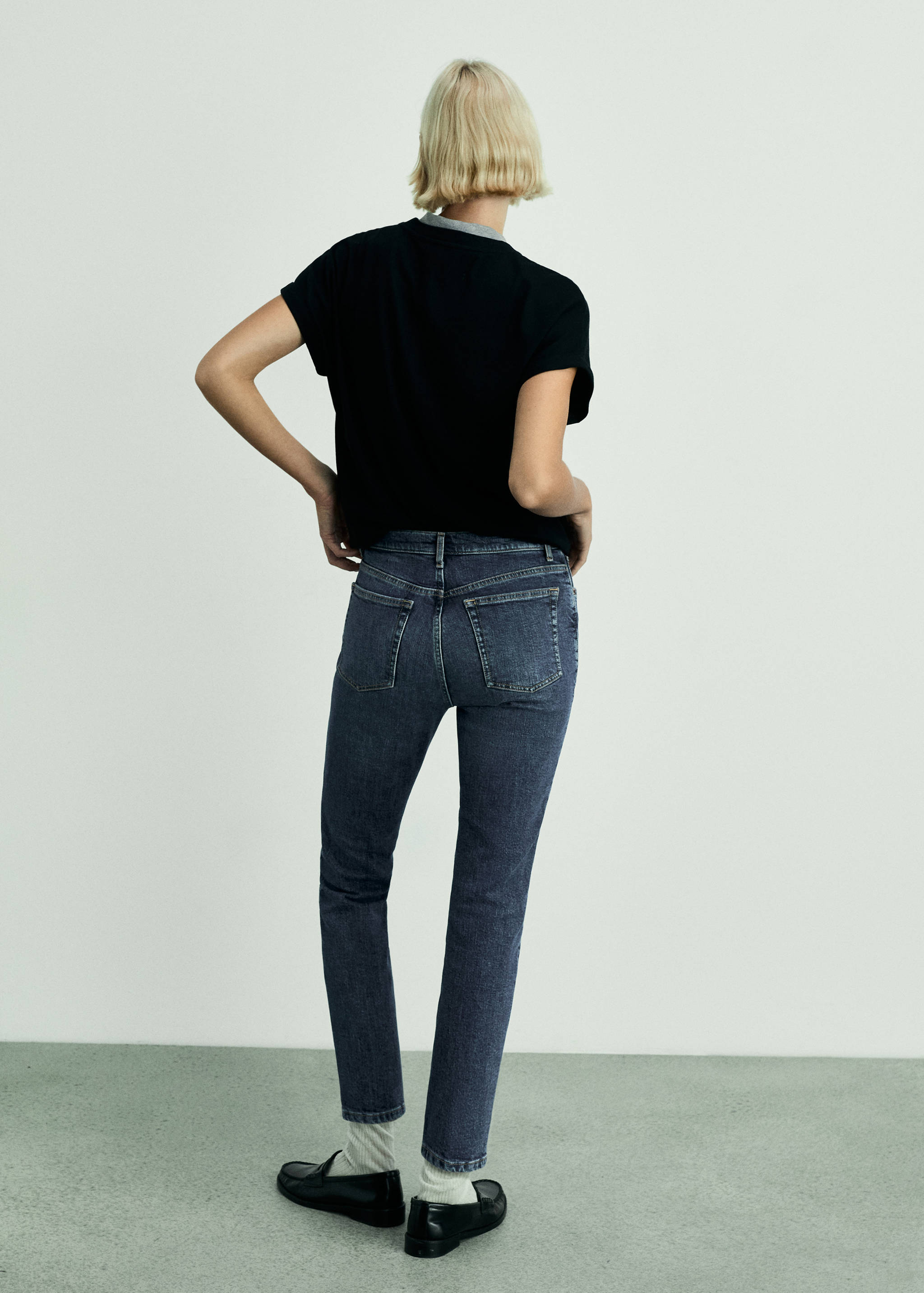 Jeans Claudia slim crop - Reverso del artículo