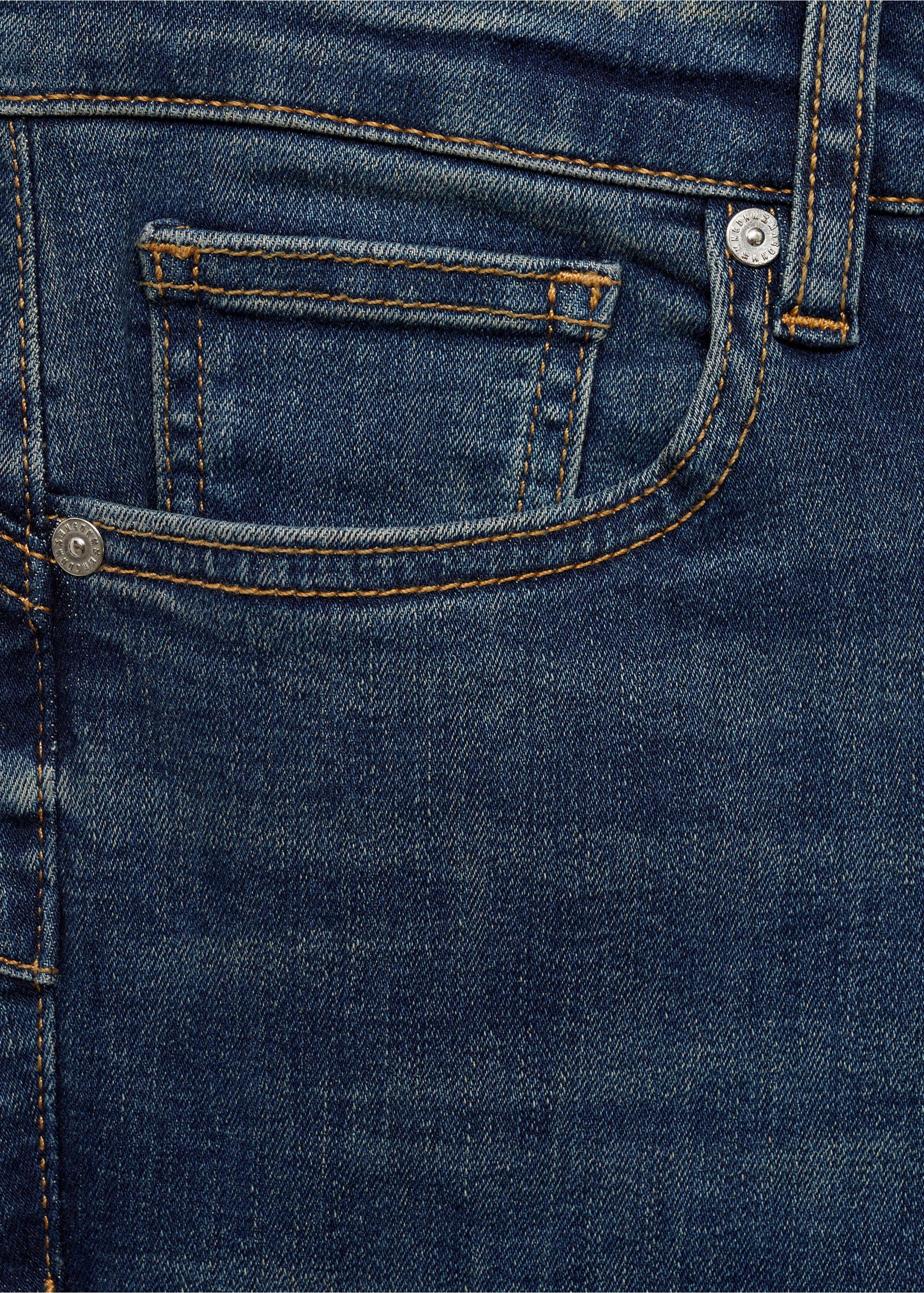 Jeans Pushup skinny tiro bajo - Detalle del artículo 8, Azul oscuro. Ref: 87020455-00.