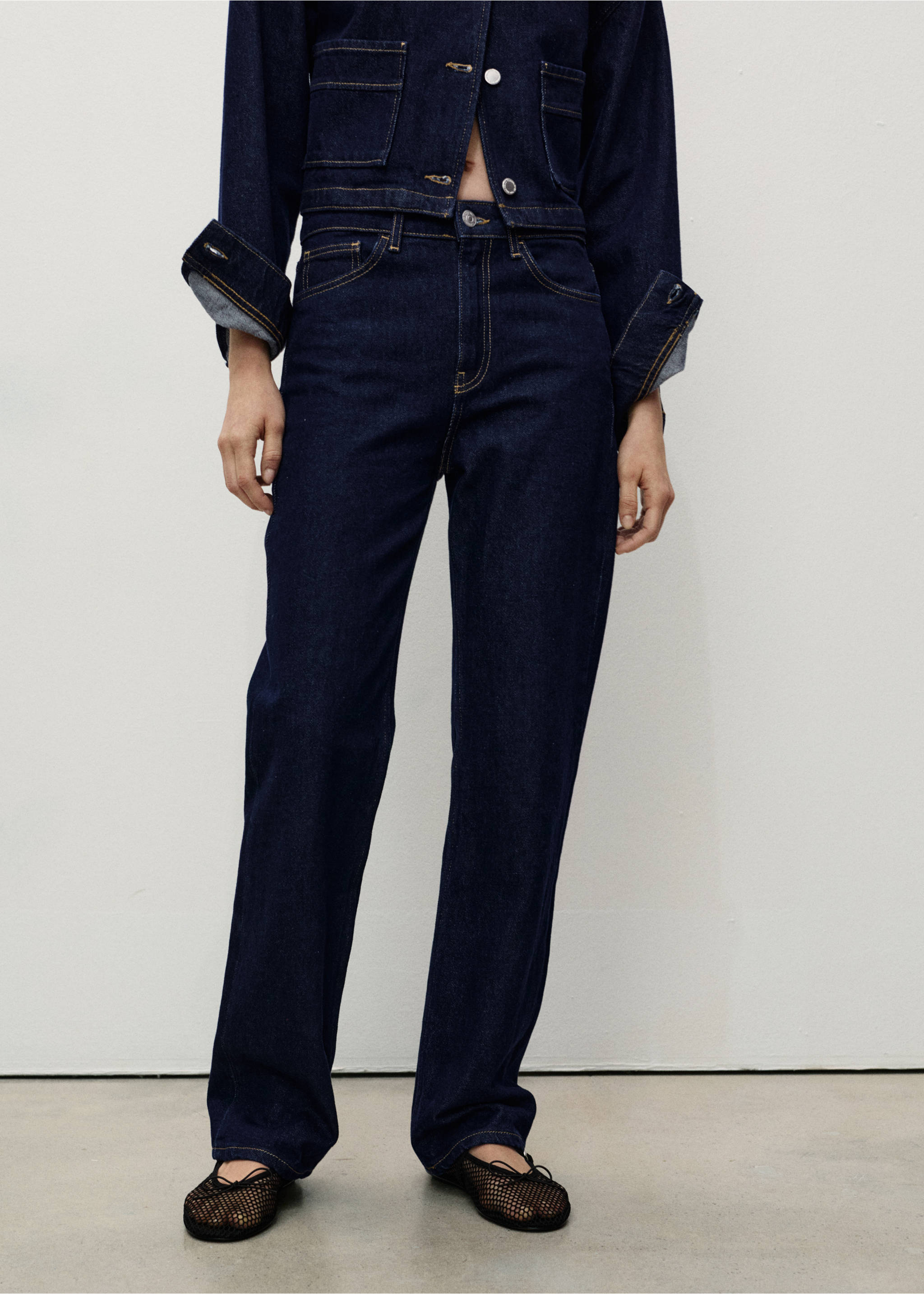 Matilda straight-fit rinse-wash jeans - Medium plane, Open Blue. Ref: 87020456-00.