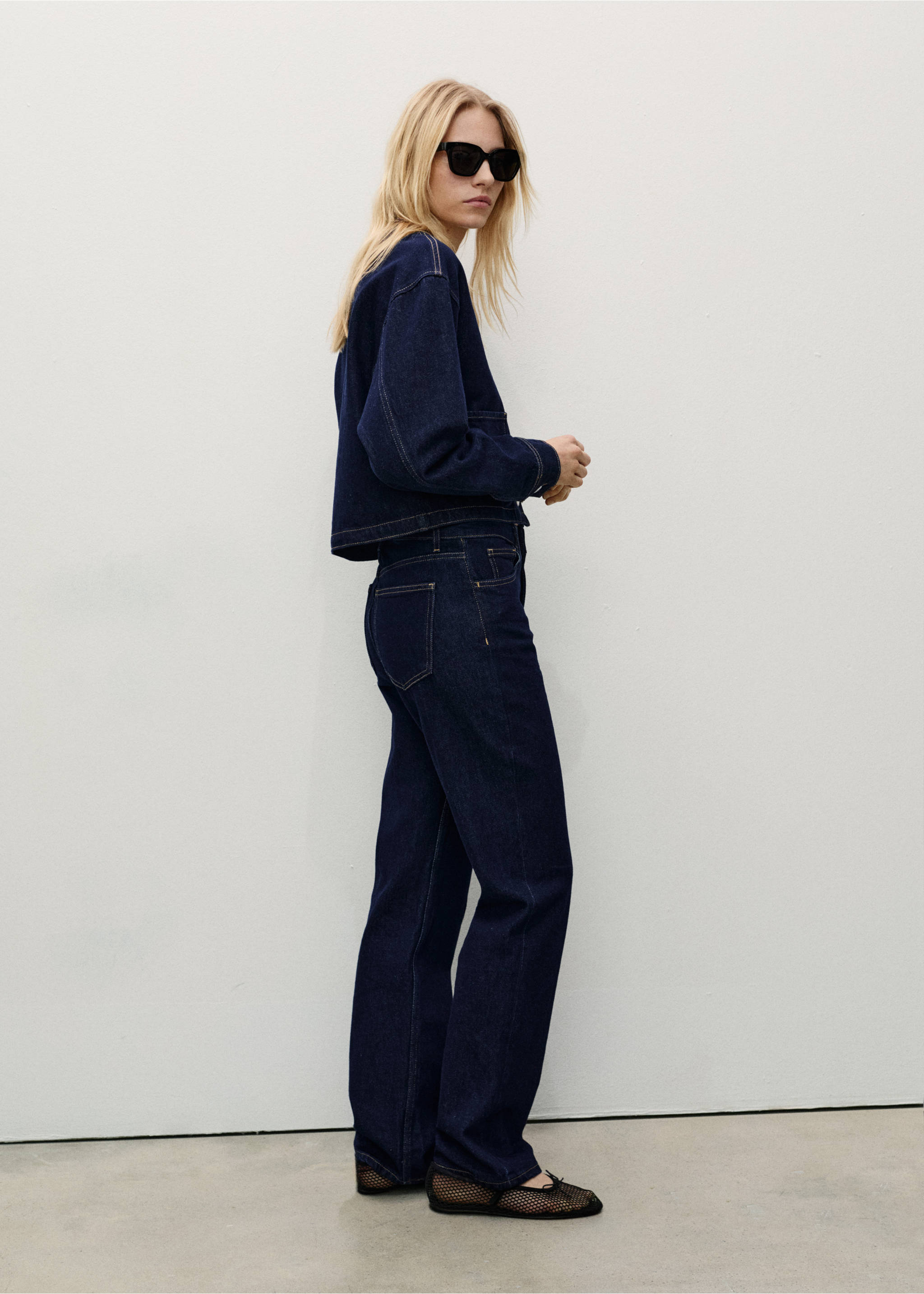 Matilda straight-fit rinse-wash jeans - Details of the article 2, Open Blue. Ref: 87020456-00.