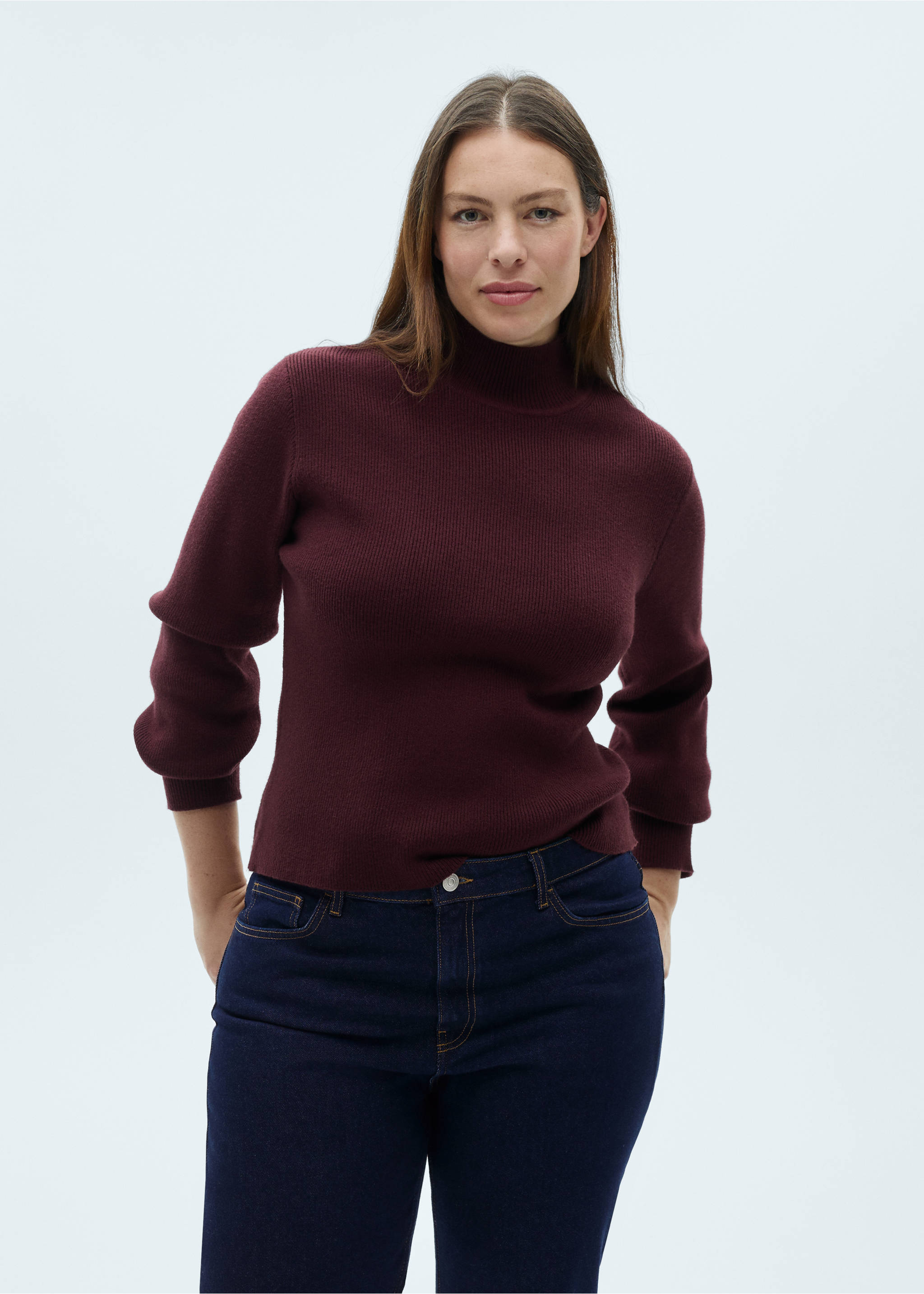 Matilda straight-fit rinse-wash jeans - Details of the article 5, Open Blue. Ref: 87020456-00.