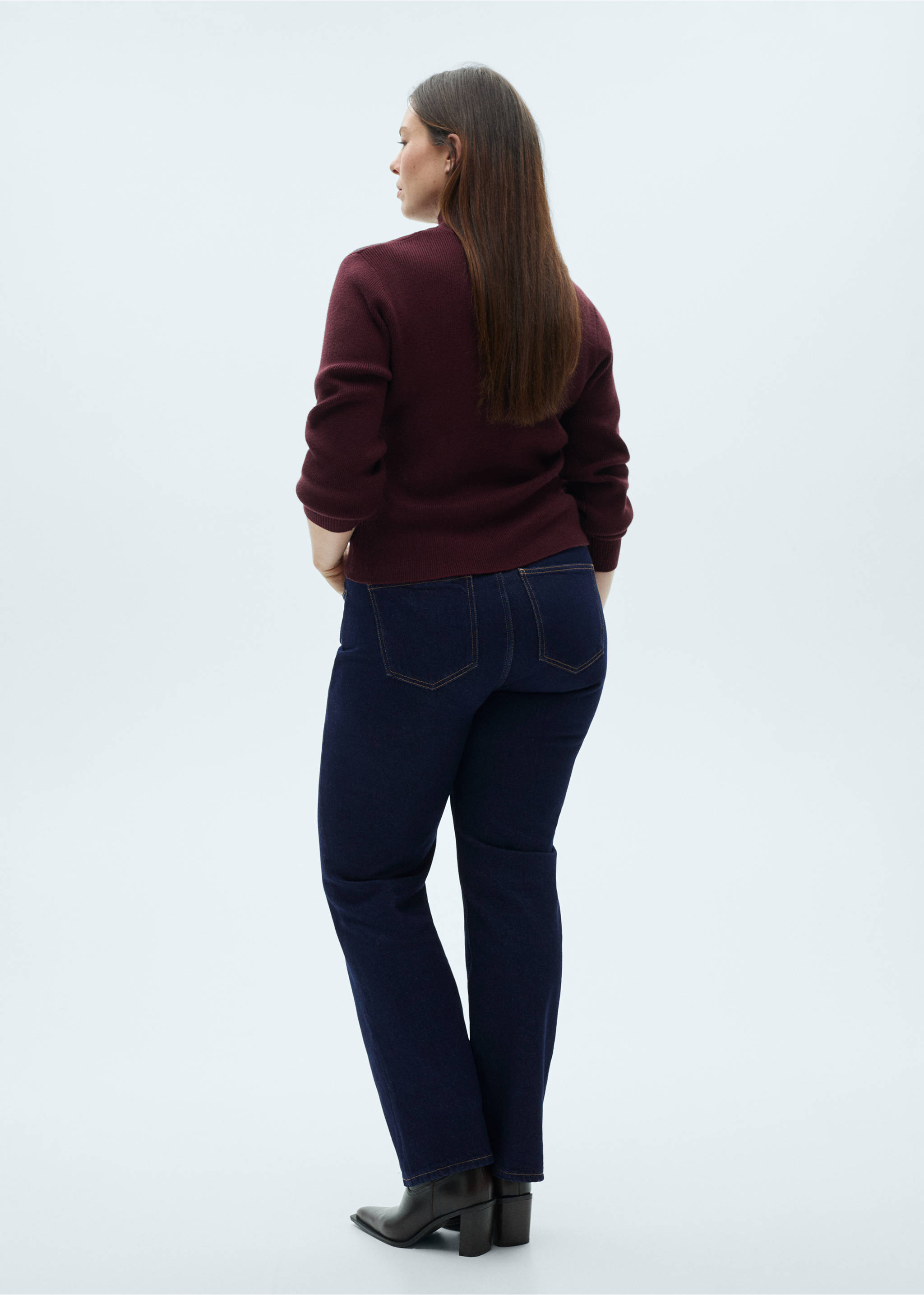 Matilda straight-fit rinse-wash jeans - Details of the article 4, Open Blue. Ref: 87020456-00.