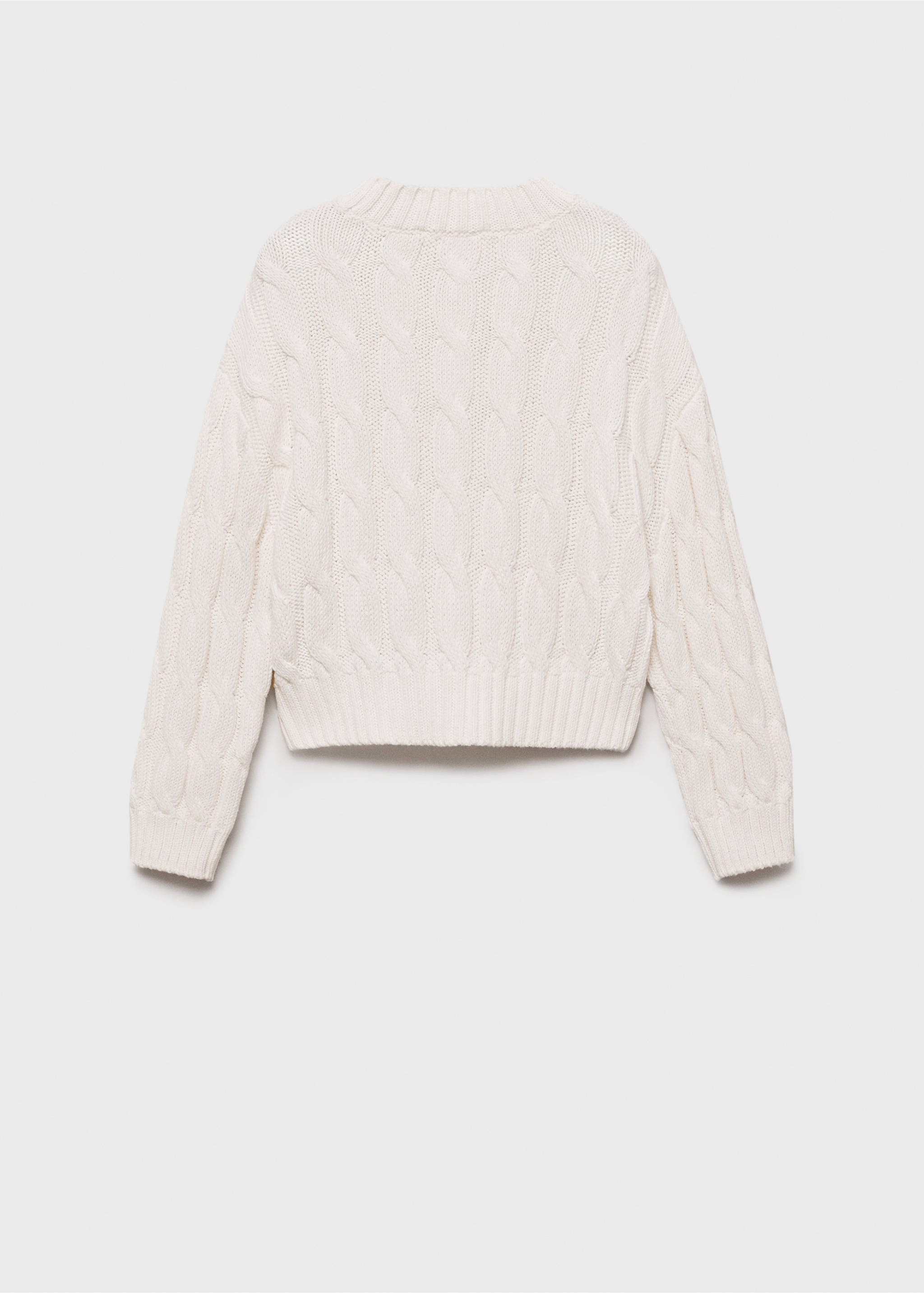 Pullover maglia intrecciato - Retro dell'articolo, Grezzo. Ref: 87020458-00.