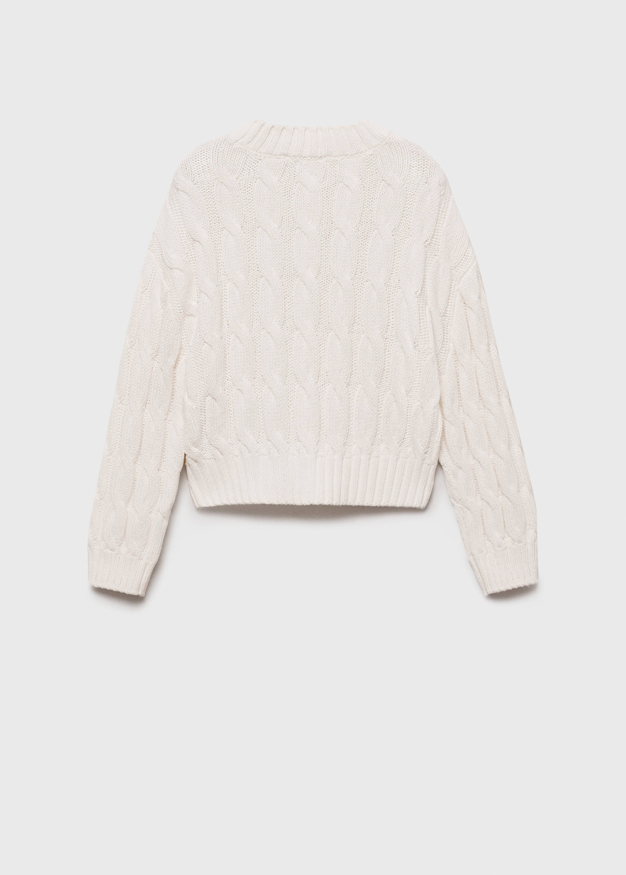 Jersey punto trenzado - Reverso del artículo