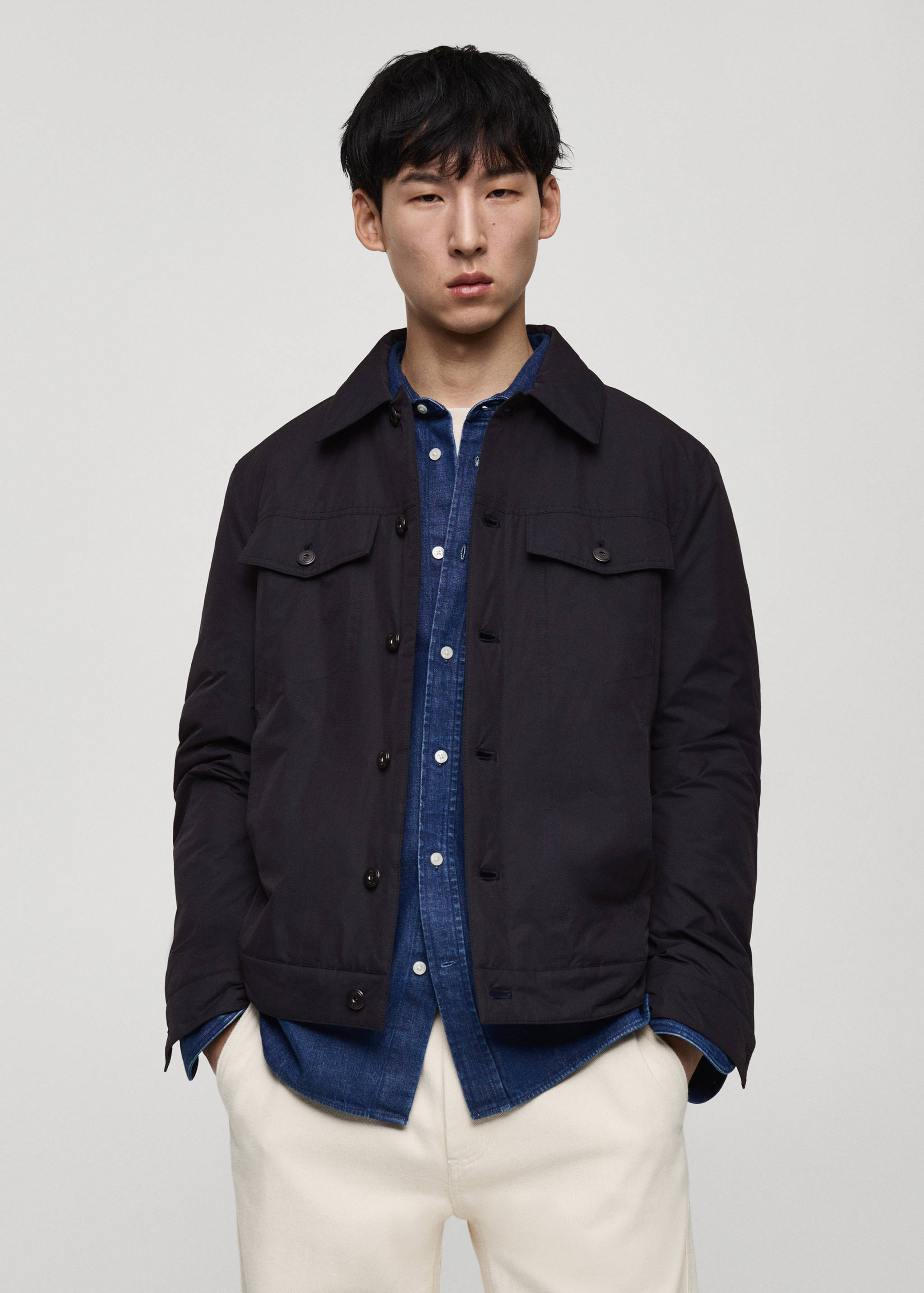 Water-repellent quilted jacket - Medium plane