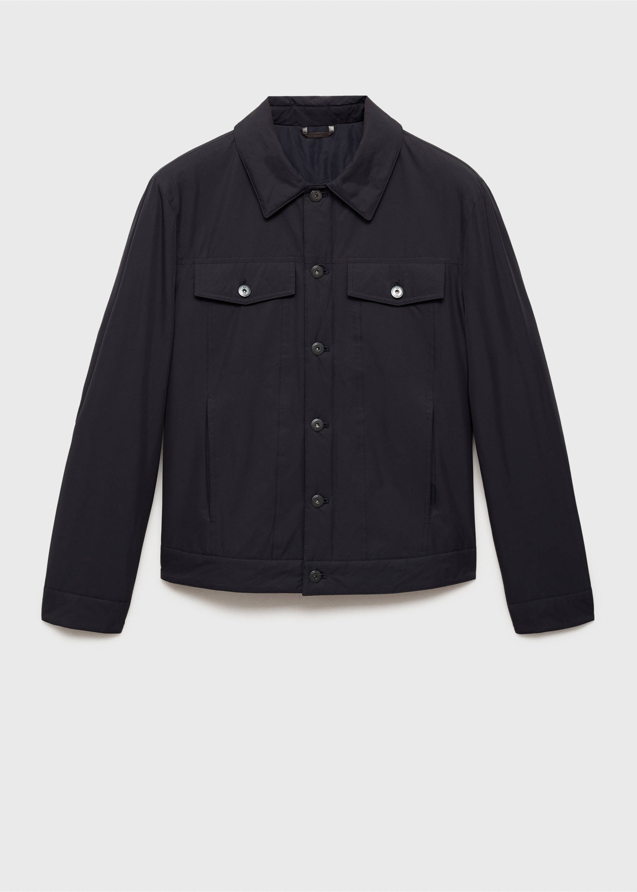 Water-repellent quilted jacket - Article without model, Dark Navy. Ref: 87020575-00.