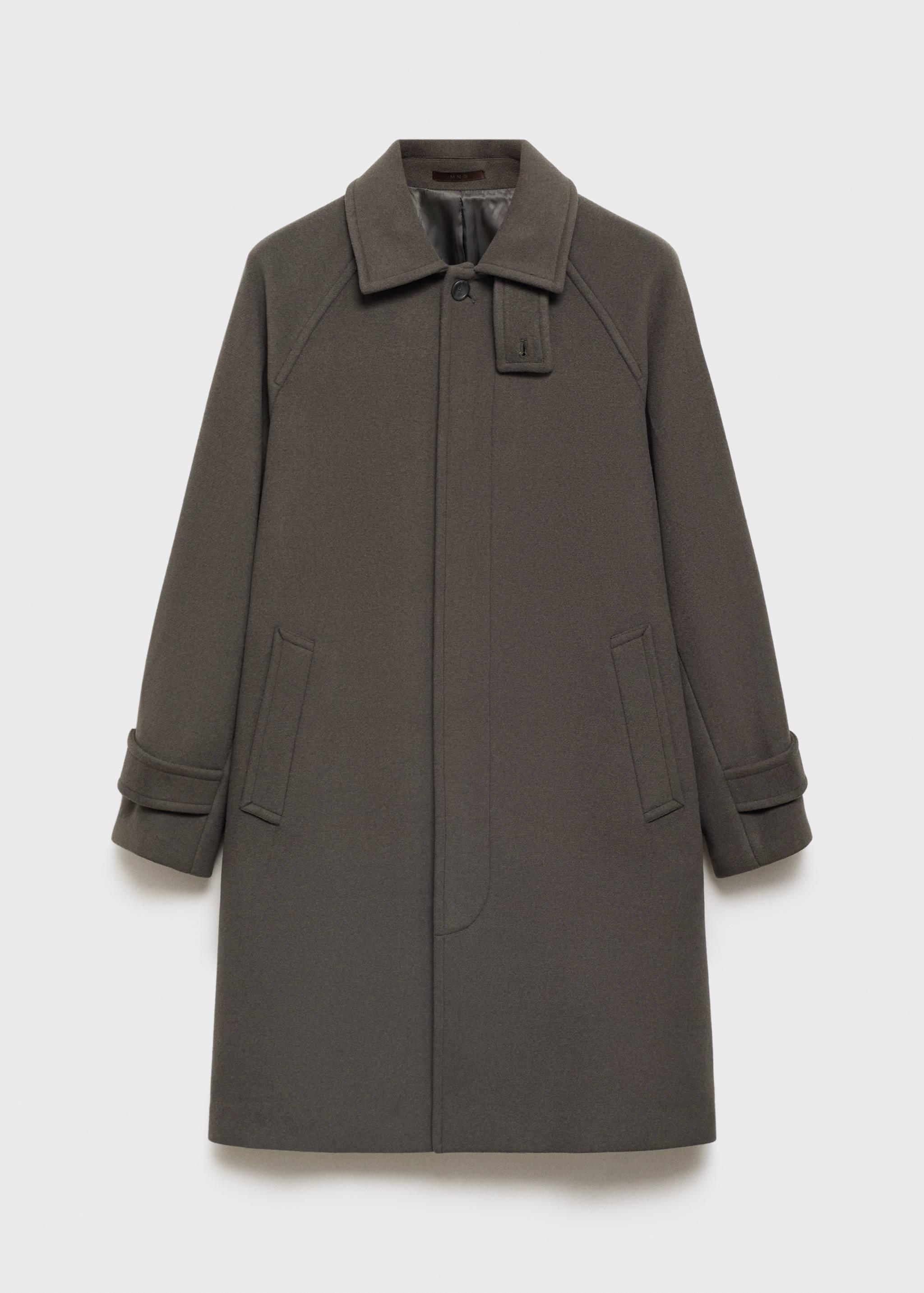 Long recycled wool coat - Article without model