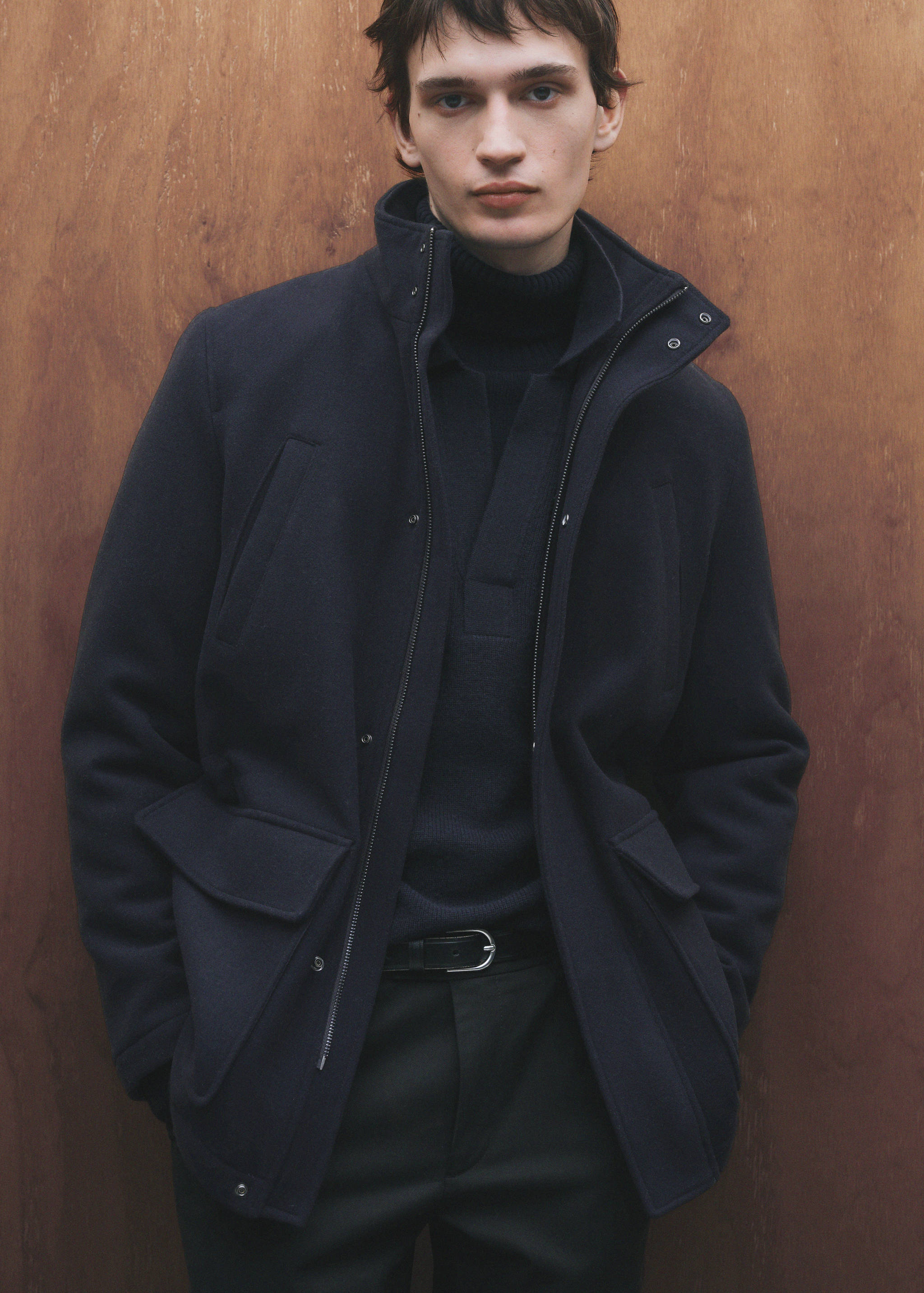 Quilted wool inner coat - Details of the article 5