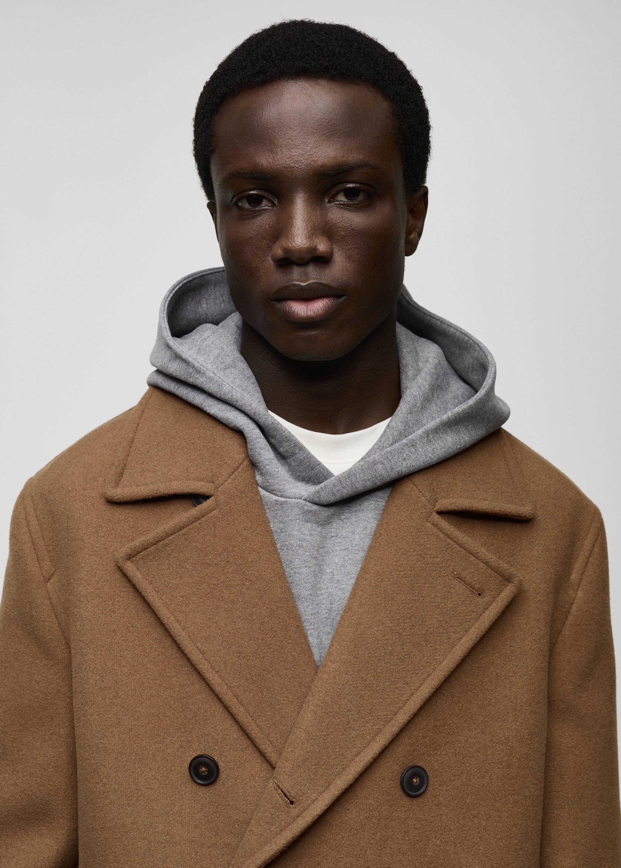 Wool double-breasted coat - Details of the article 1