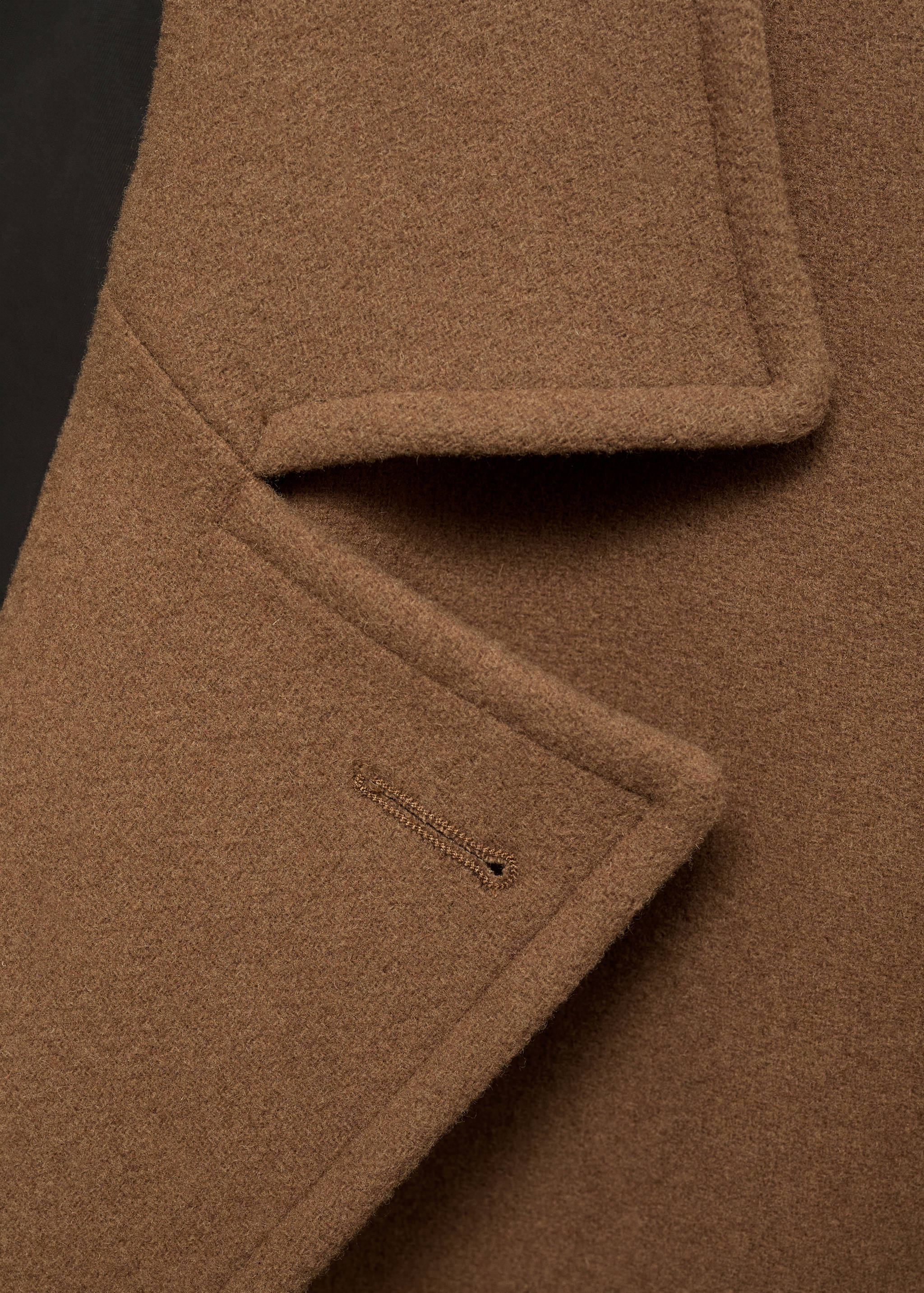 Wool double-breasted coat - Details of the article 0