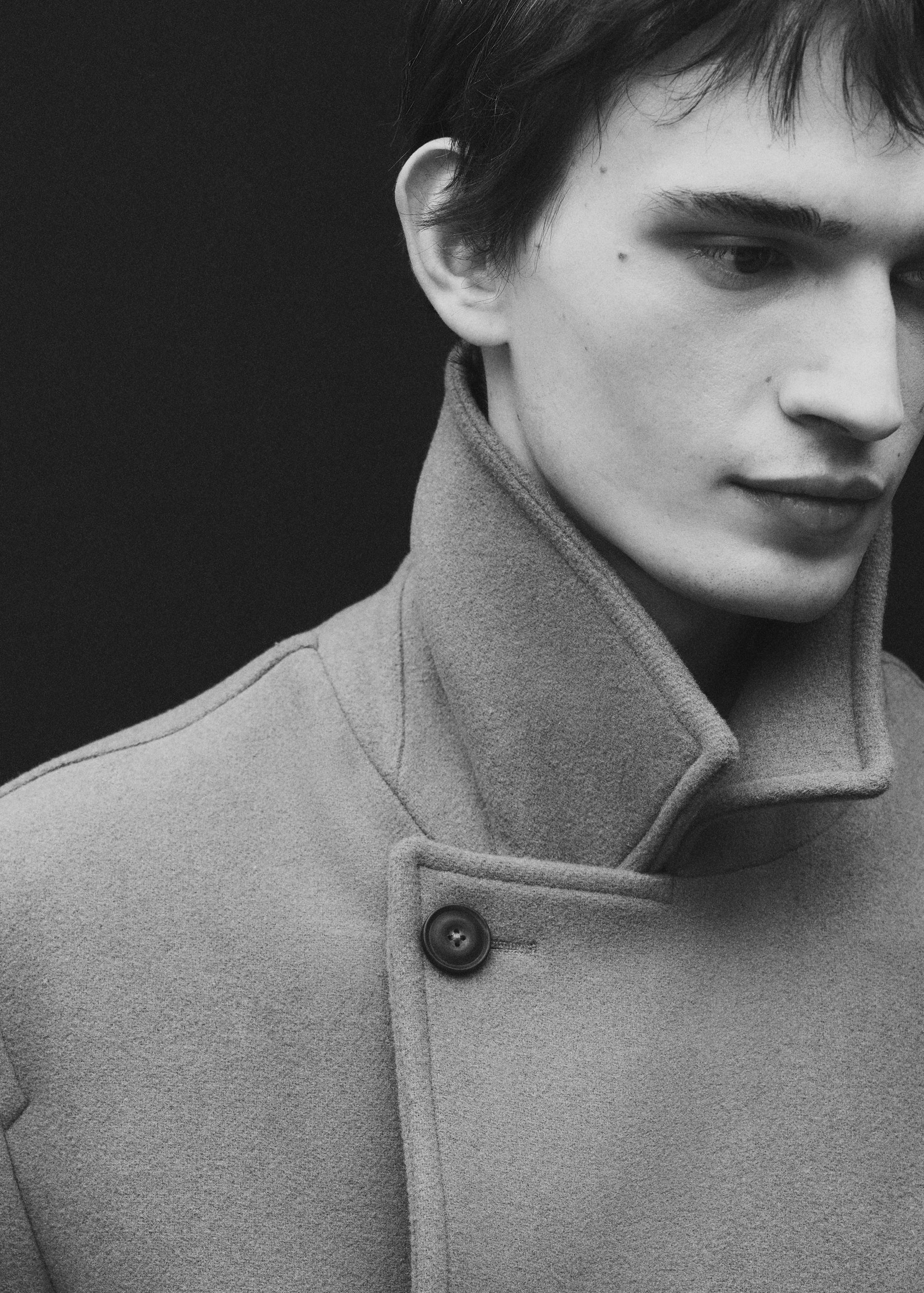 Wool double-breasted coat - Details of the article 5