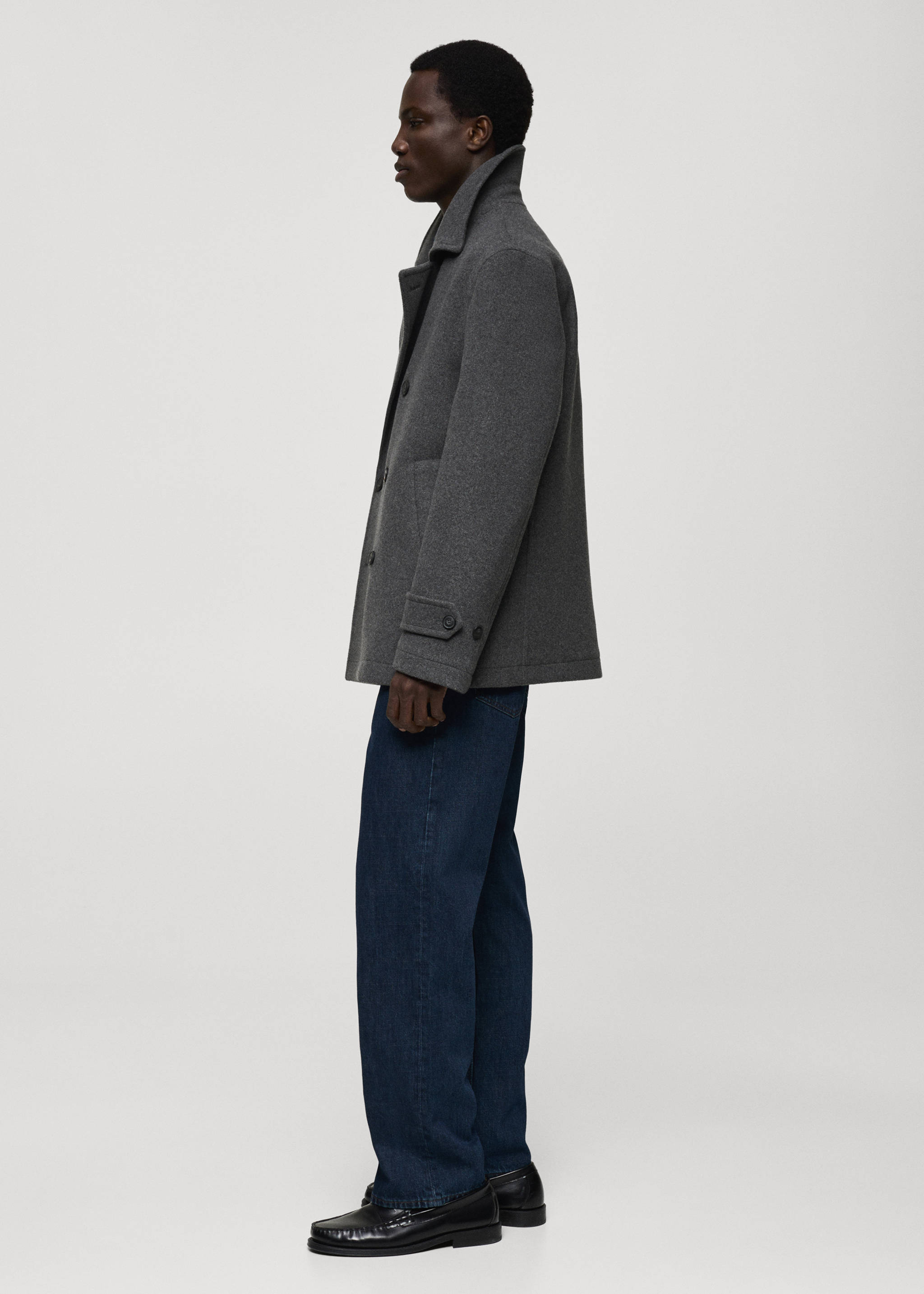 Wool double-breasted coat - Details of the article 2