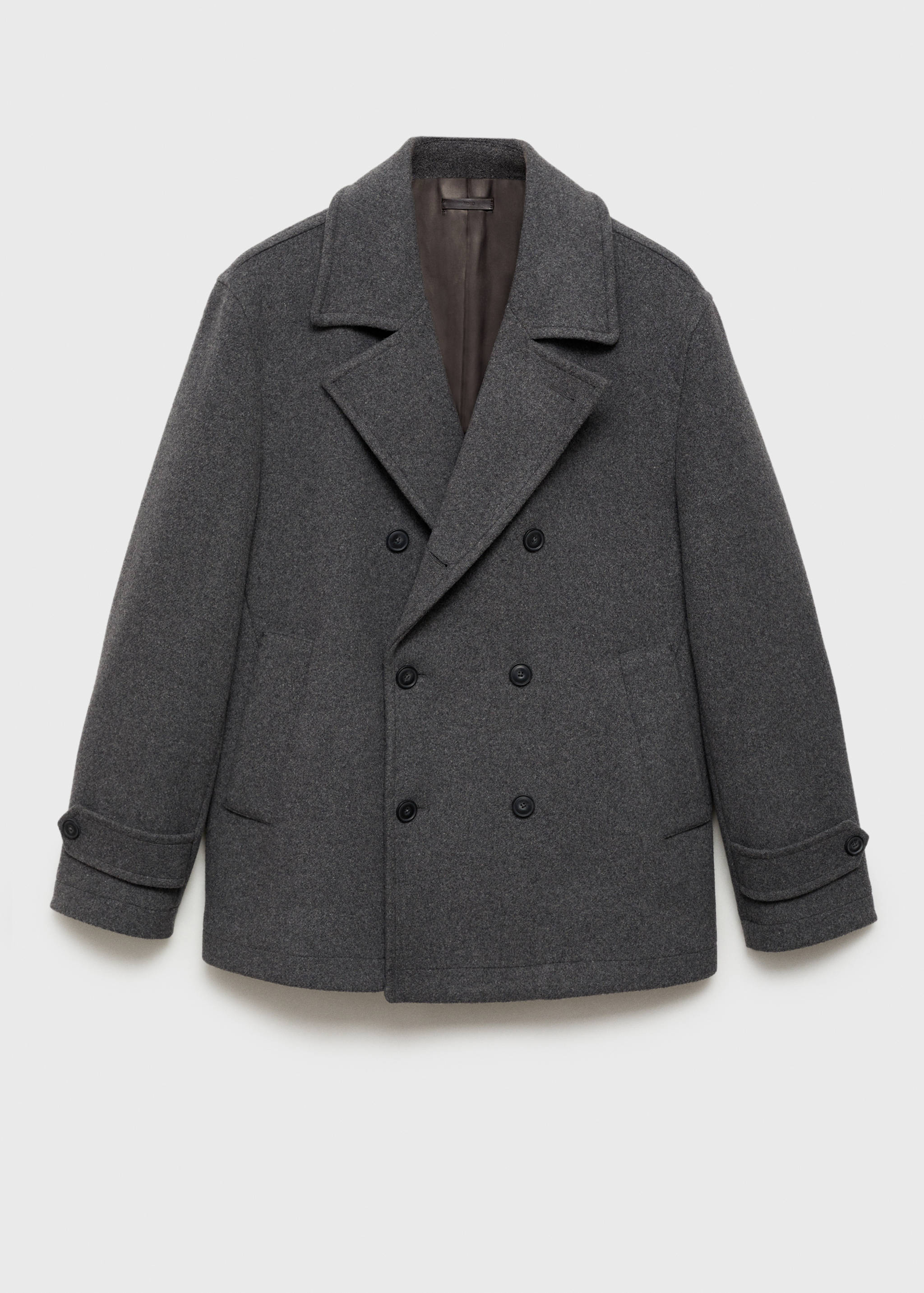 Wool double-breasted coat - Article without model