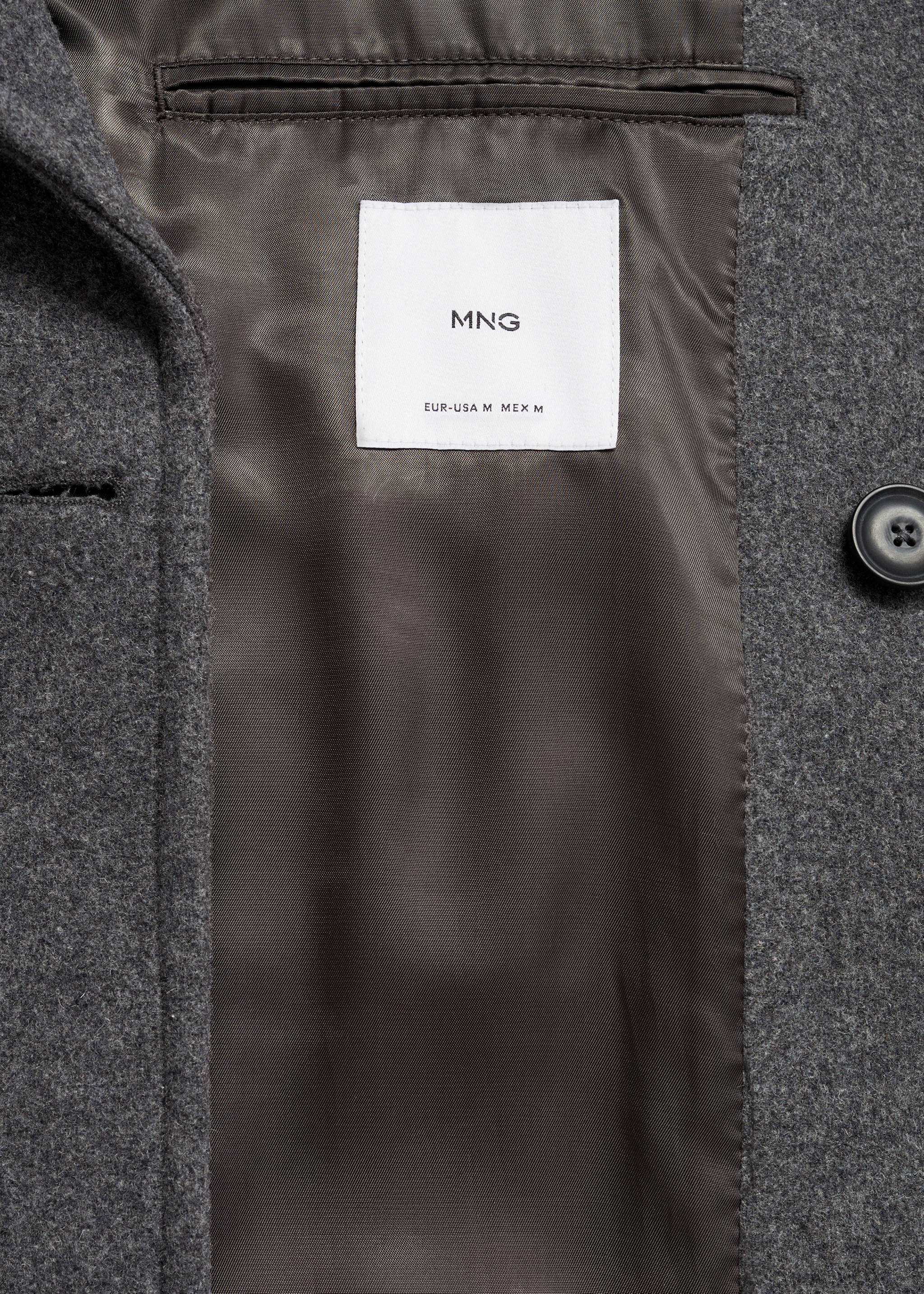 Wool double-breasted coat - Details of the article 0