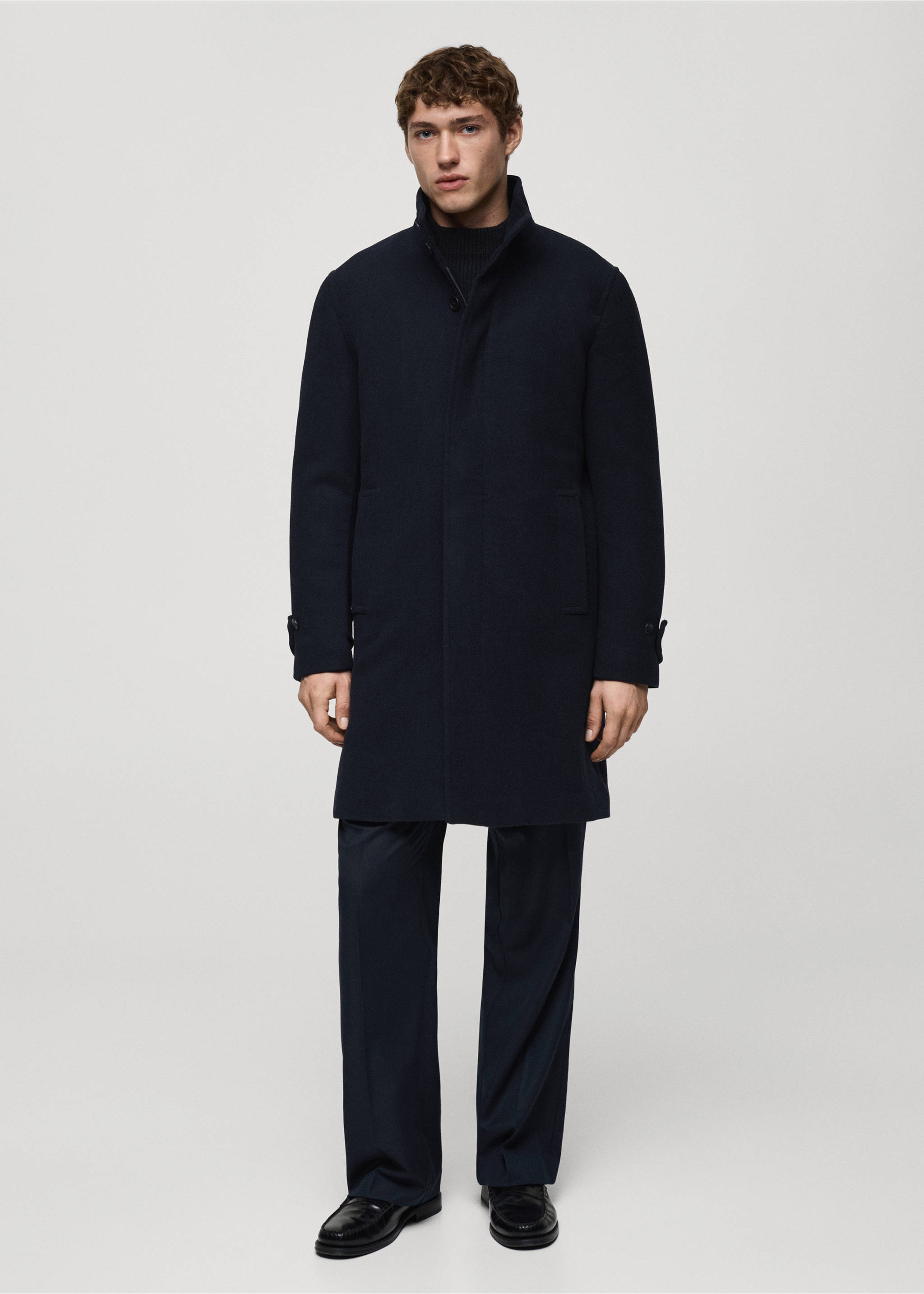 Quilted wool inner coat - General plane, Dark Navy. Ref: 87020580-00.