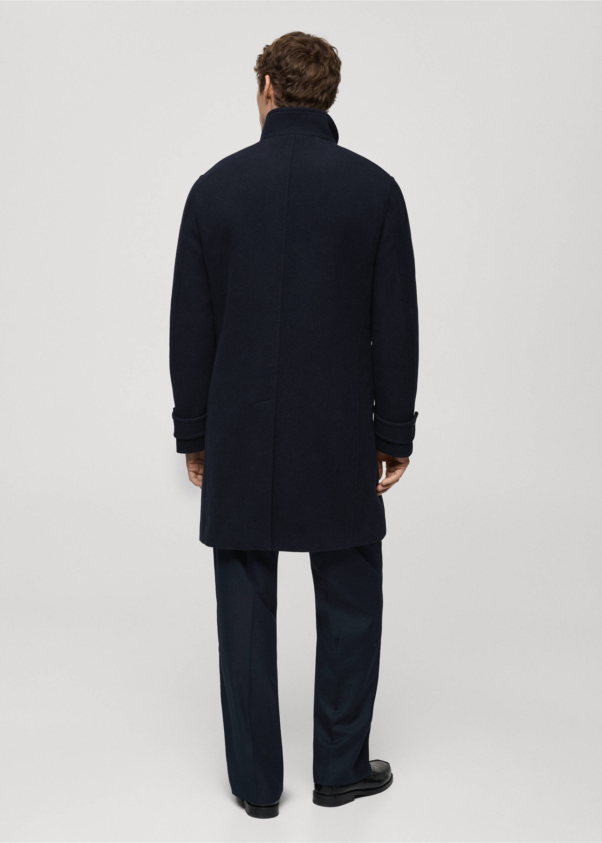 Quilted wool inner coat - Reverse of the article, Dark Navy. Ref: 87020580-00.