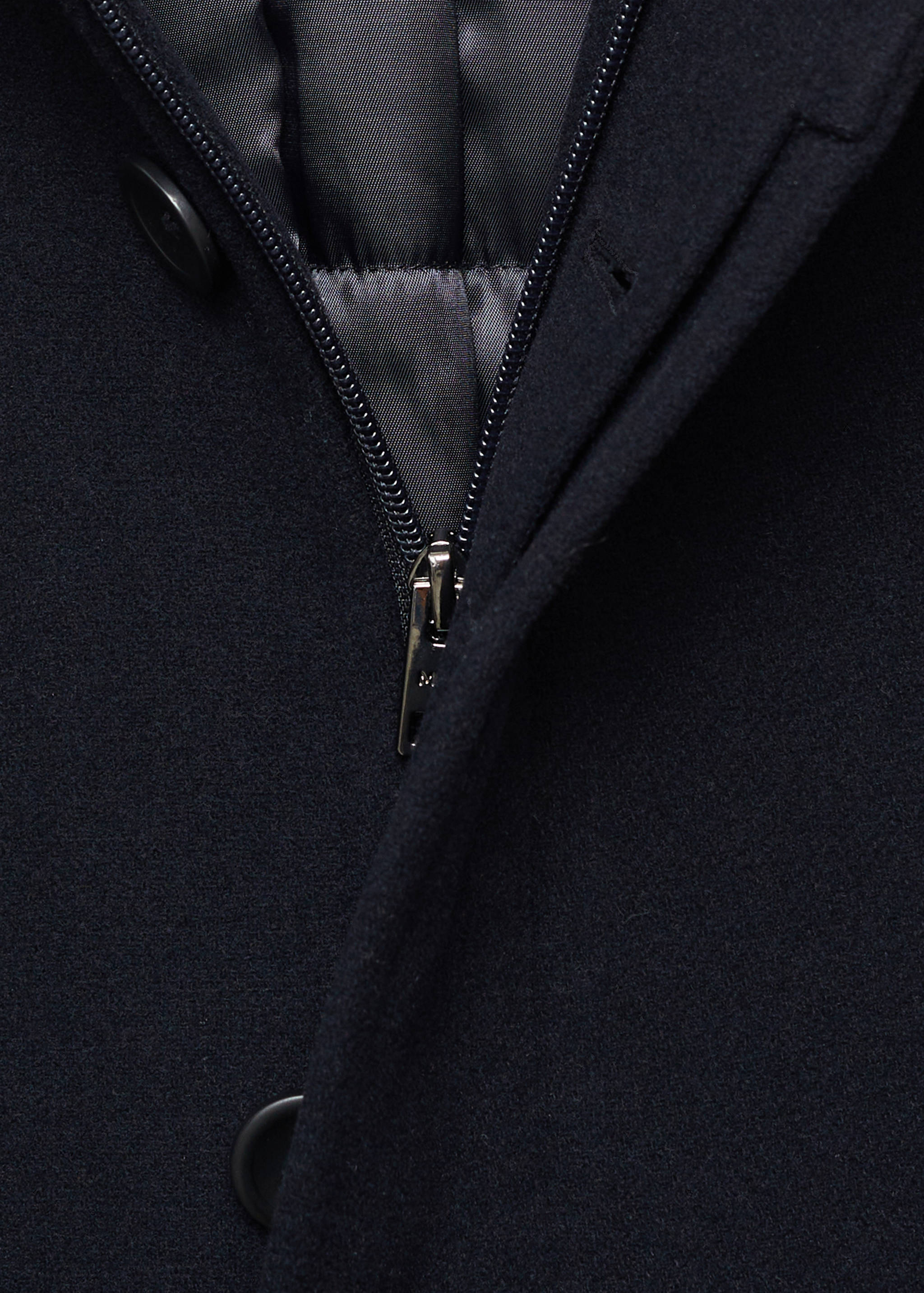 Quilted wool inner coat - Details of the article 8