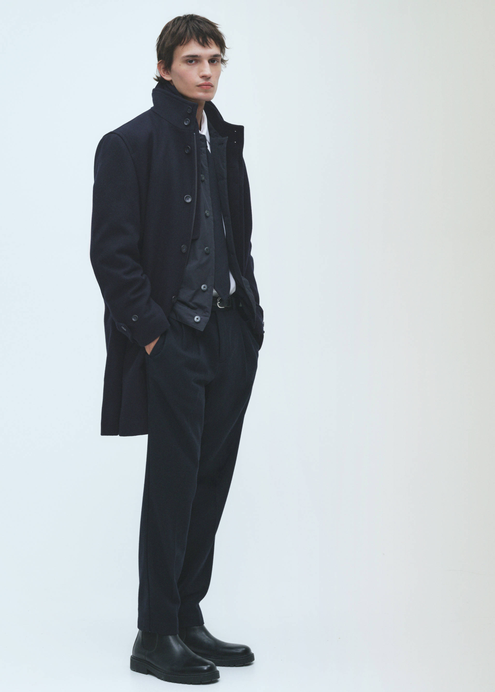 Quilted wool inner coat - Details of the article 5