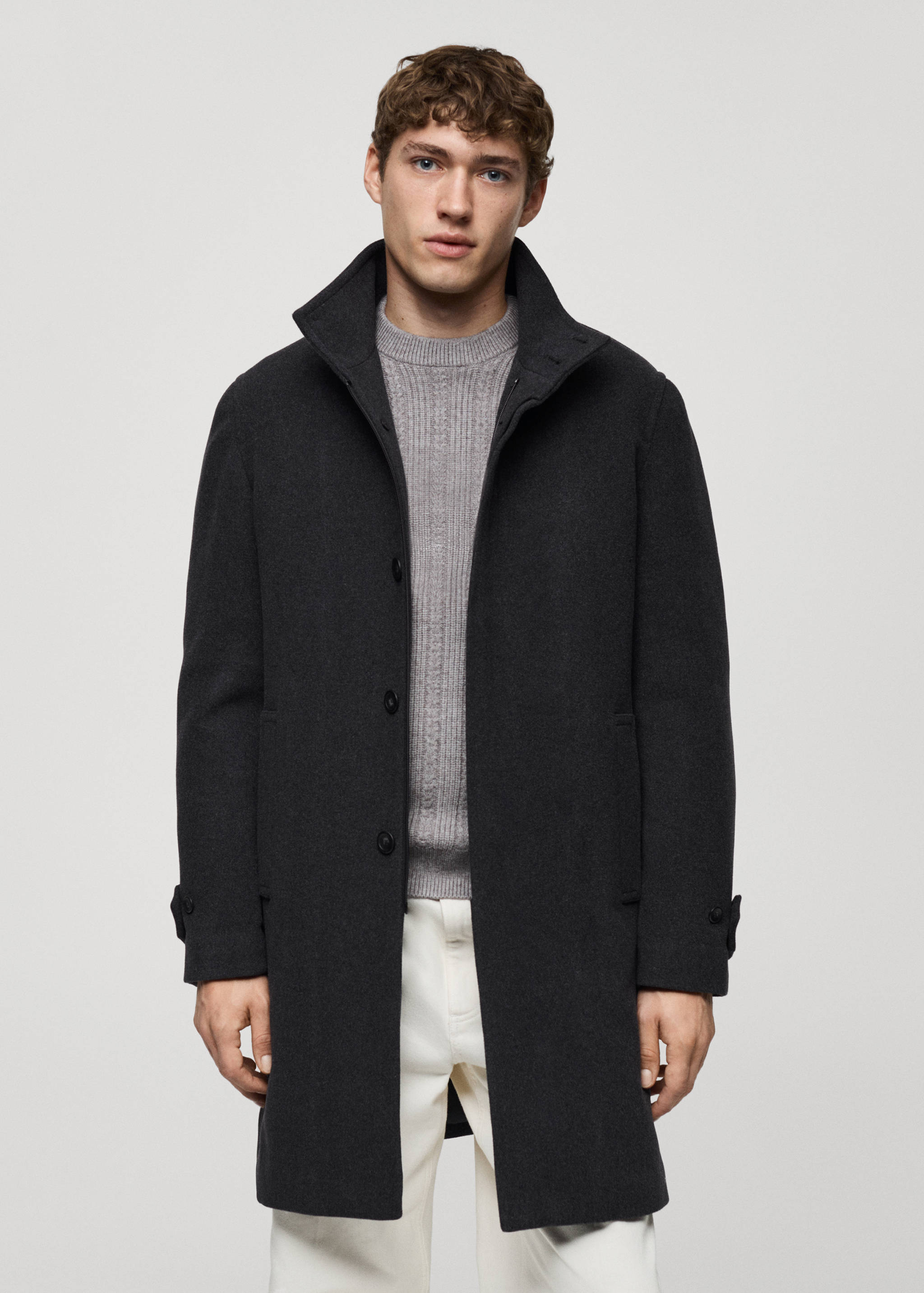 Quilted wool inner coat - Medium plane