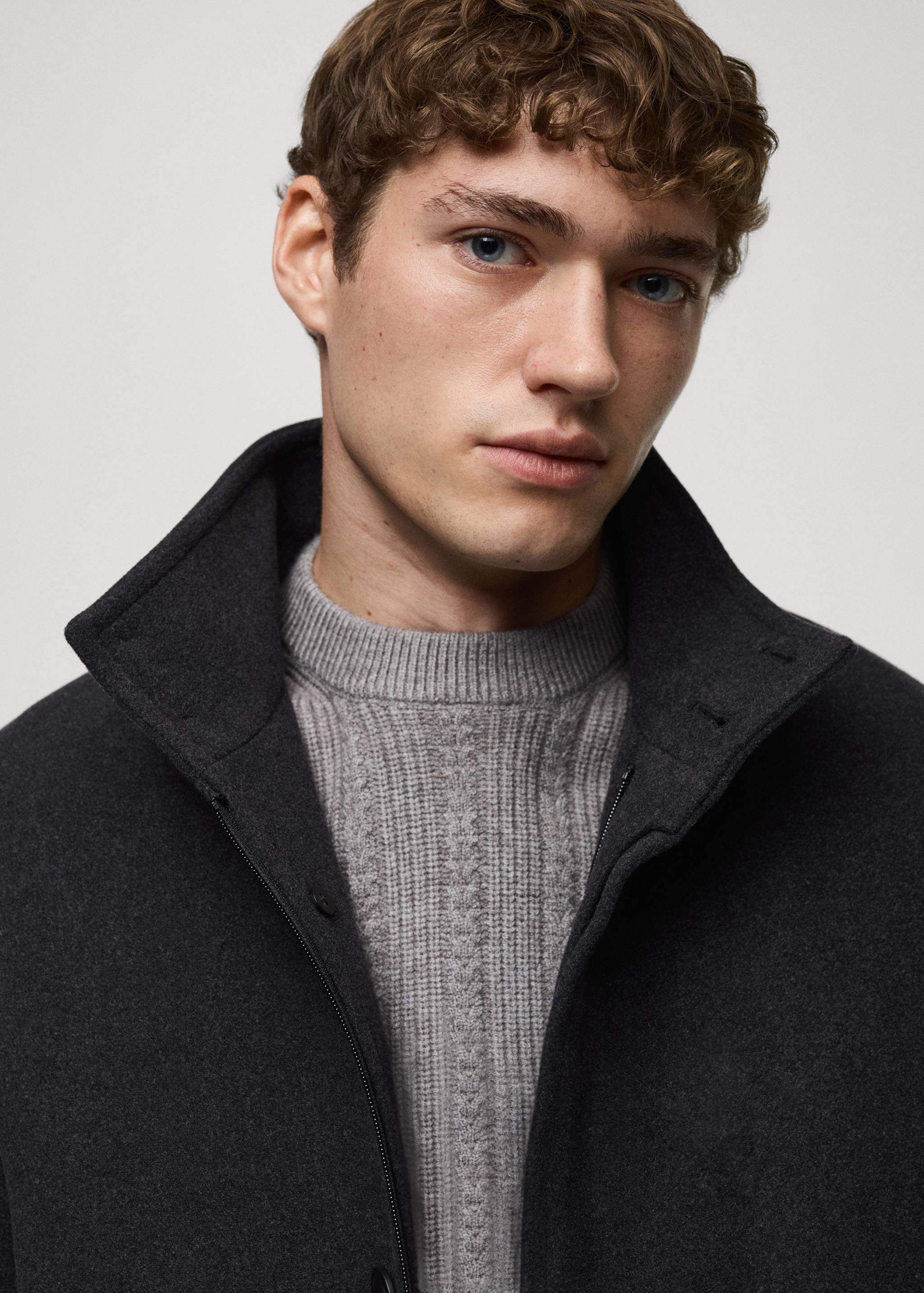 Quilted wool inner coat - Details of the article 1