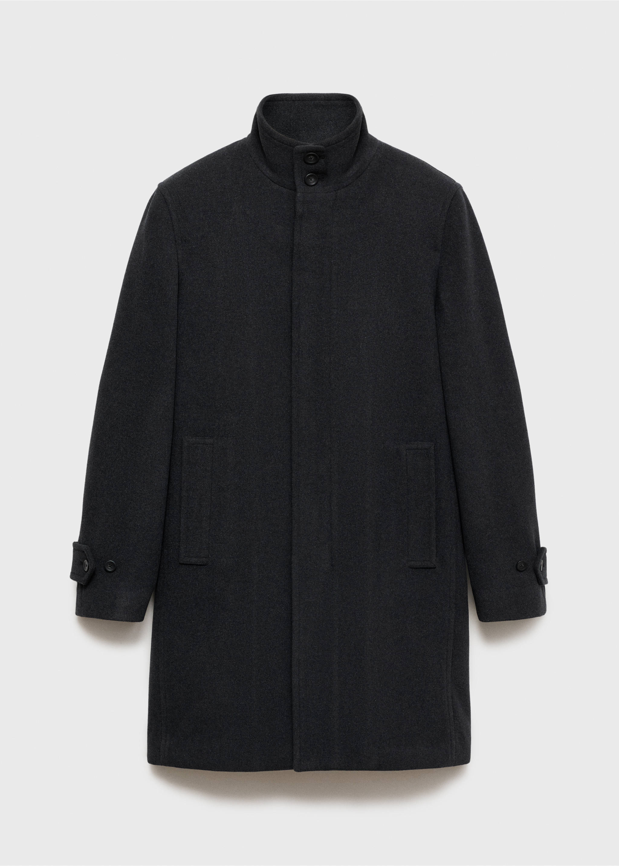 Abrigo lana interior acolchado - Artículo sin modelo, Gris antracita. Ref: 87020580-00.