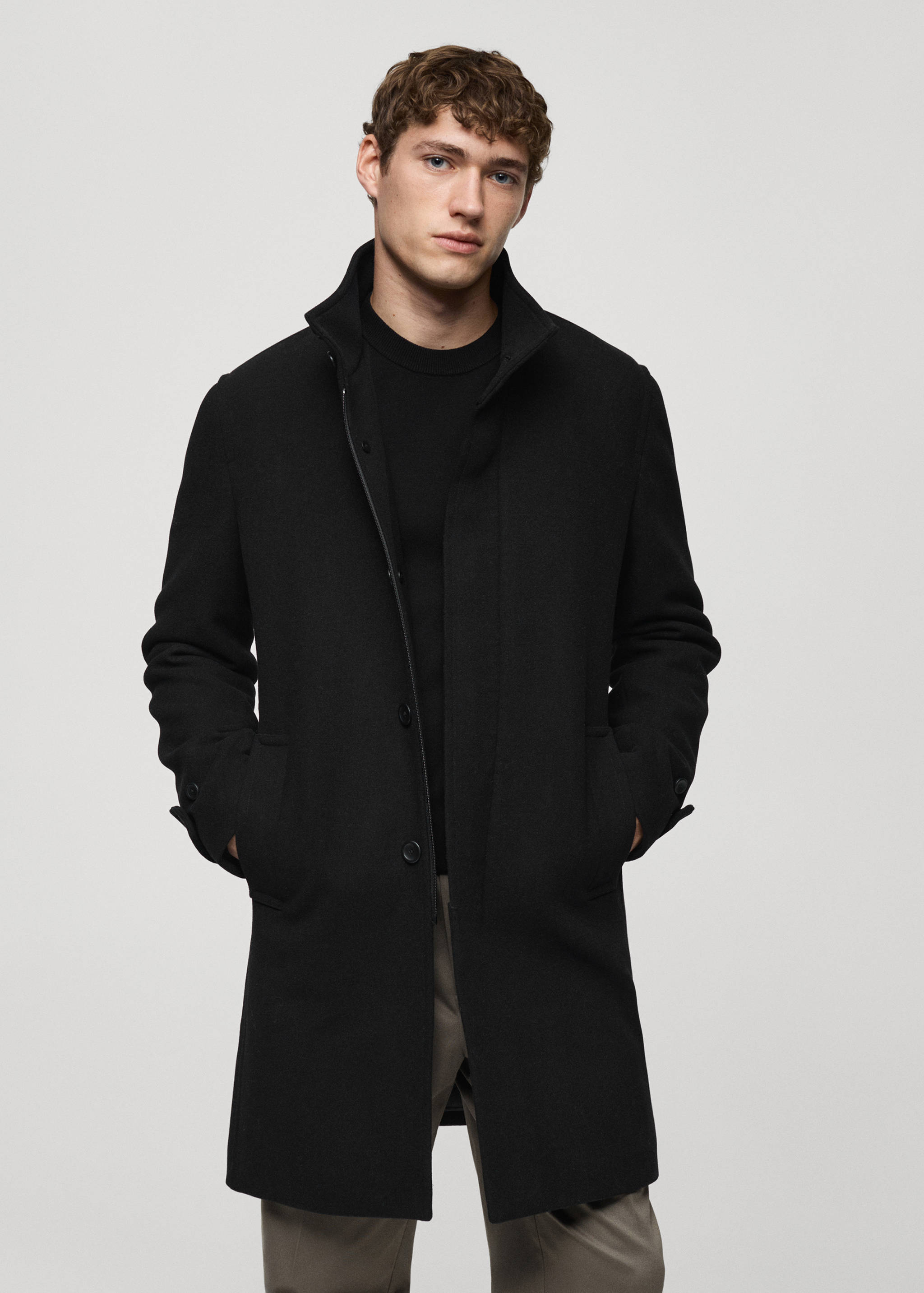 Quilted wool inner coat - Medium plane