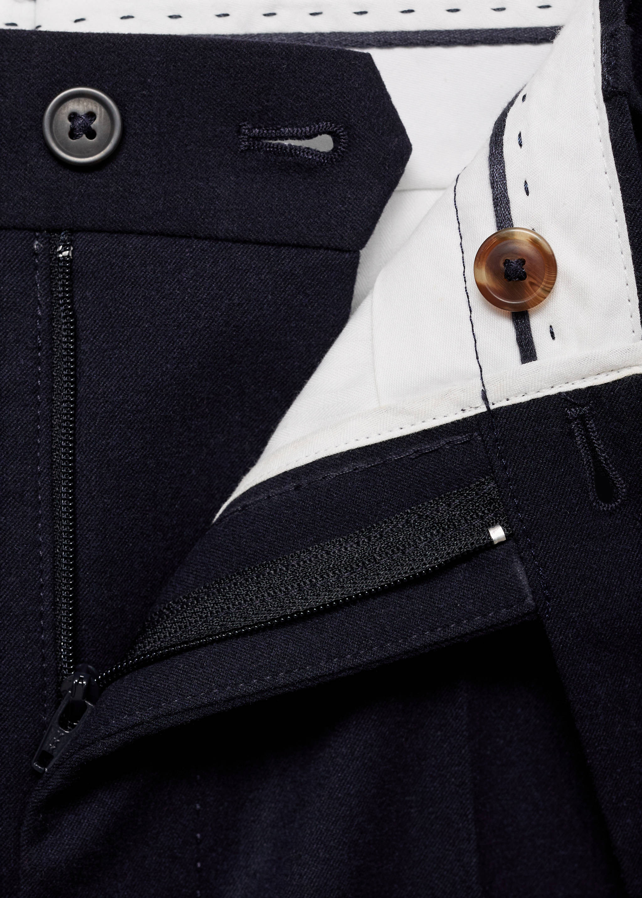 Slim-Fit-Flanellhose - Detail des Artikels 0