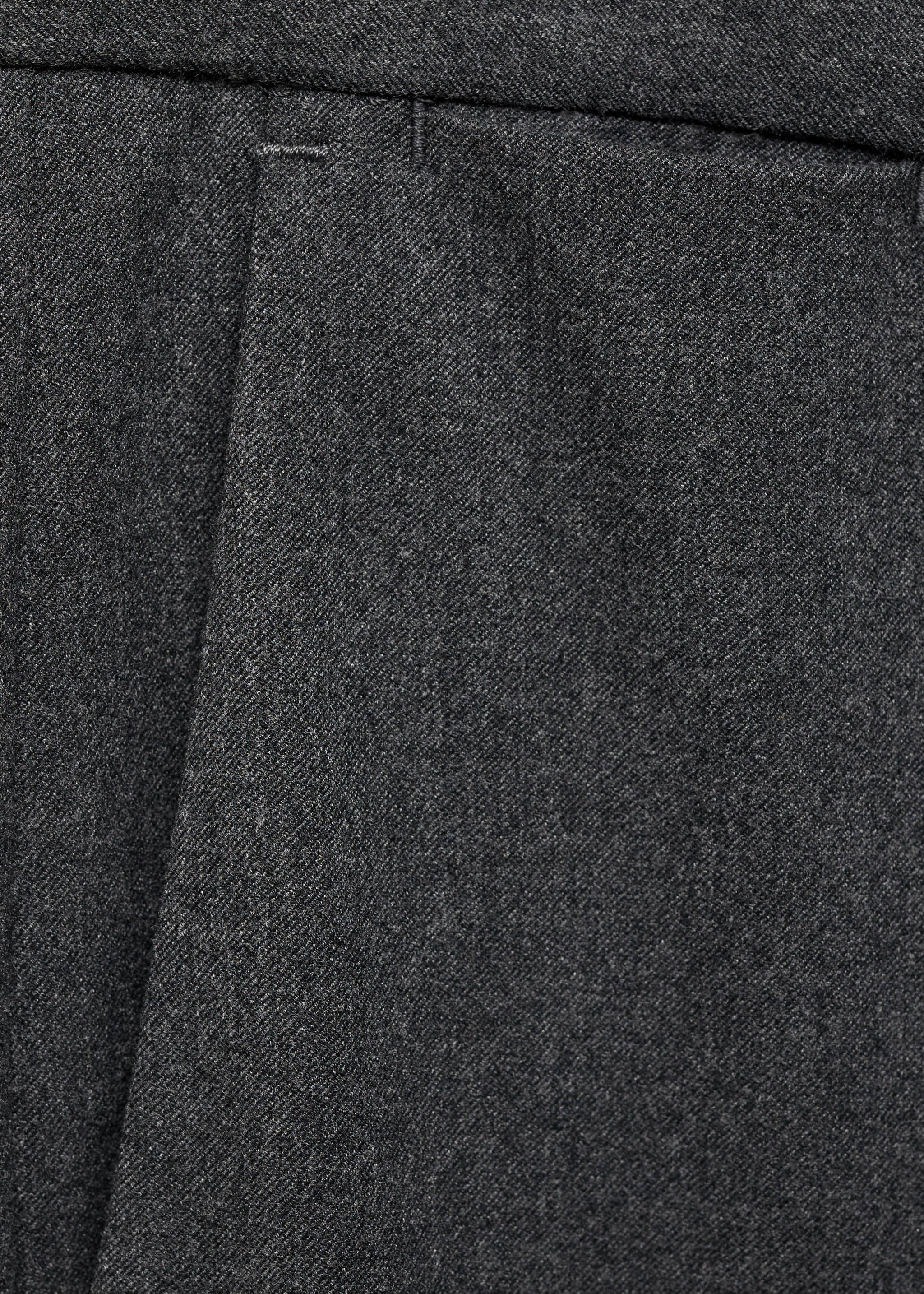 Flanelové kalhoty slim fit - Detail zboží 8, Šedá. Ref: 87020584-00.