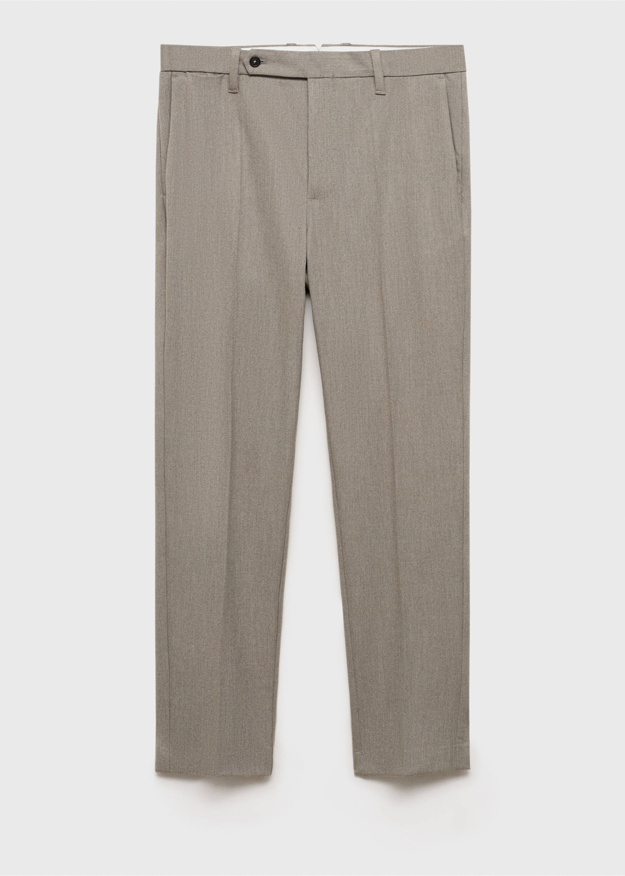 Slim-Fit-Flanellhose - Artikel ohne Model, Nerzgrau. Ref: 87020584-00.