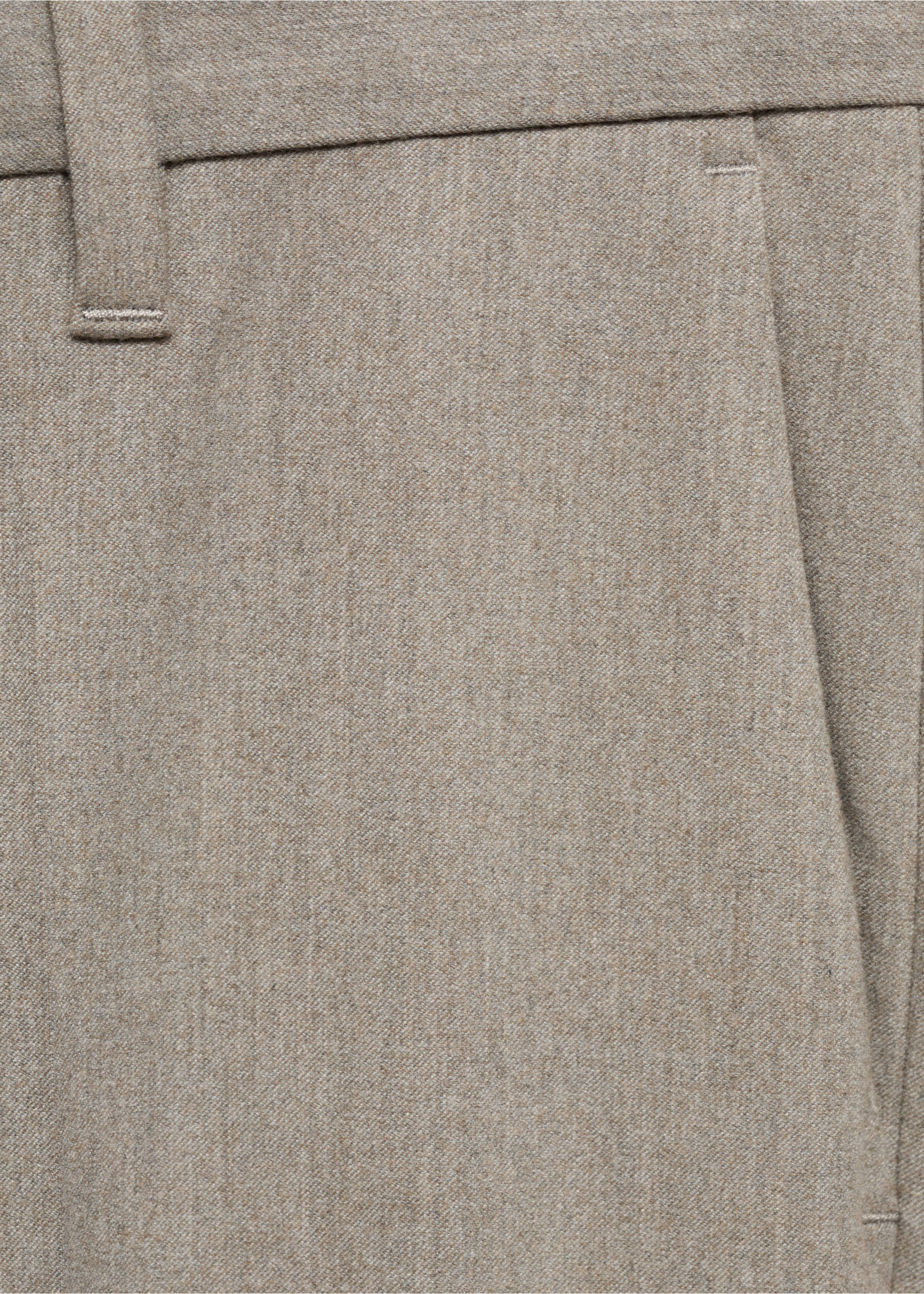 Slim-Fit-Flanellhose - Detail des Artikels 8, Nerzgrau. Ref: 87020584-00.