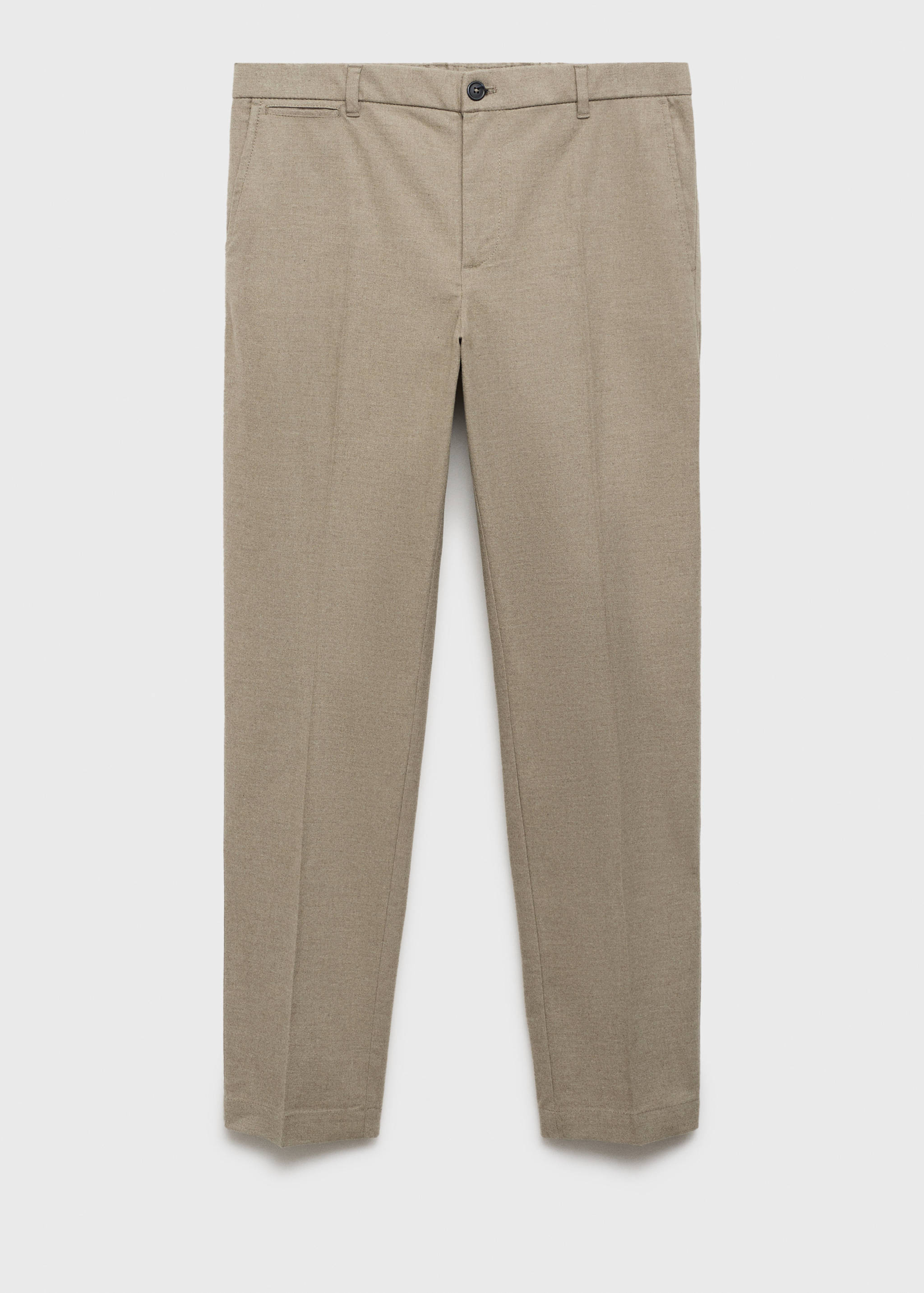 Regular-fit flannel trousers - Article without model