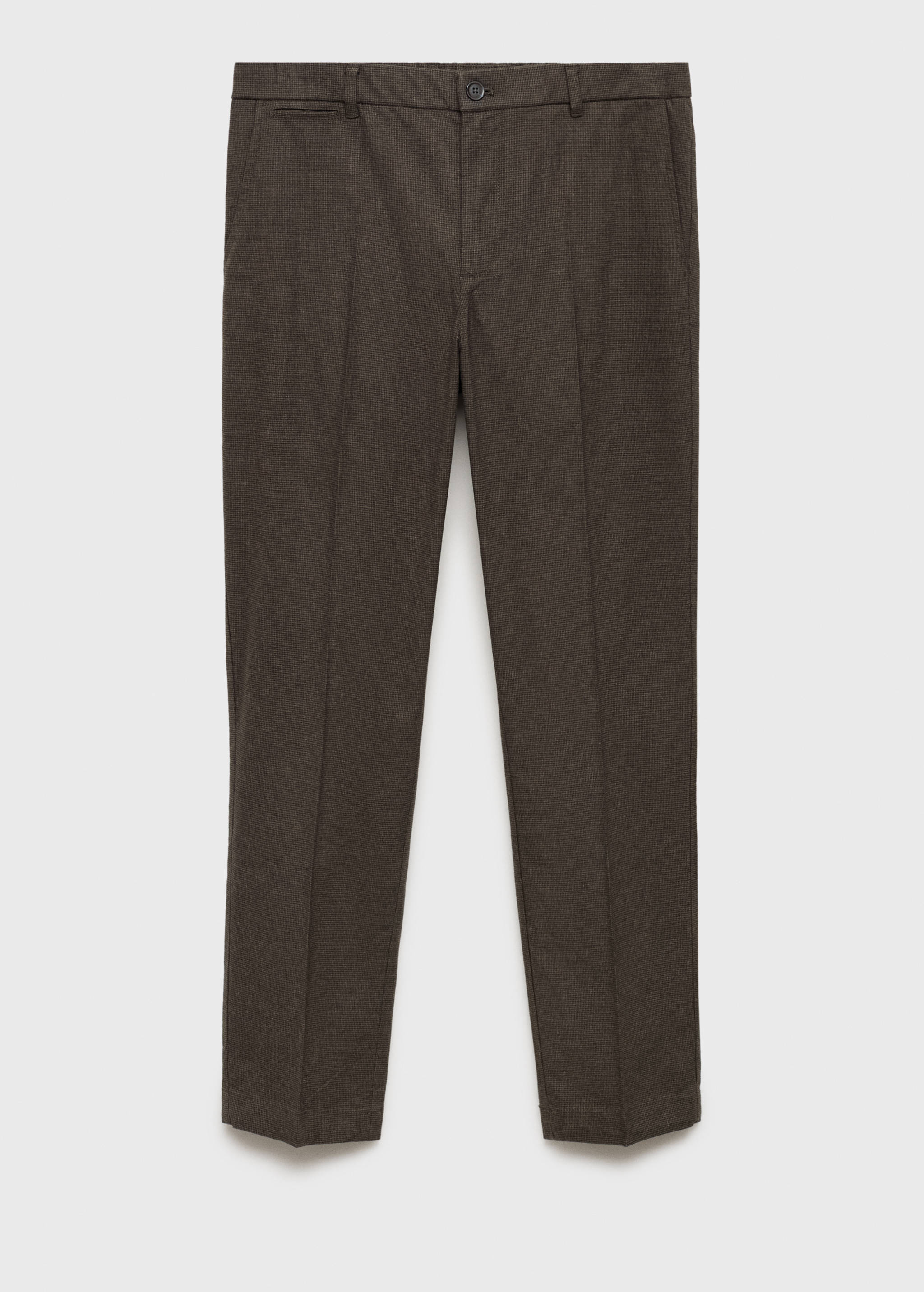 Micro-houndstooth flannel trousers - Article without model