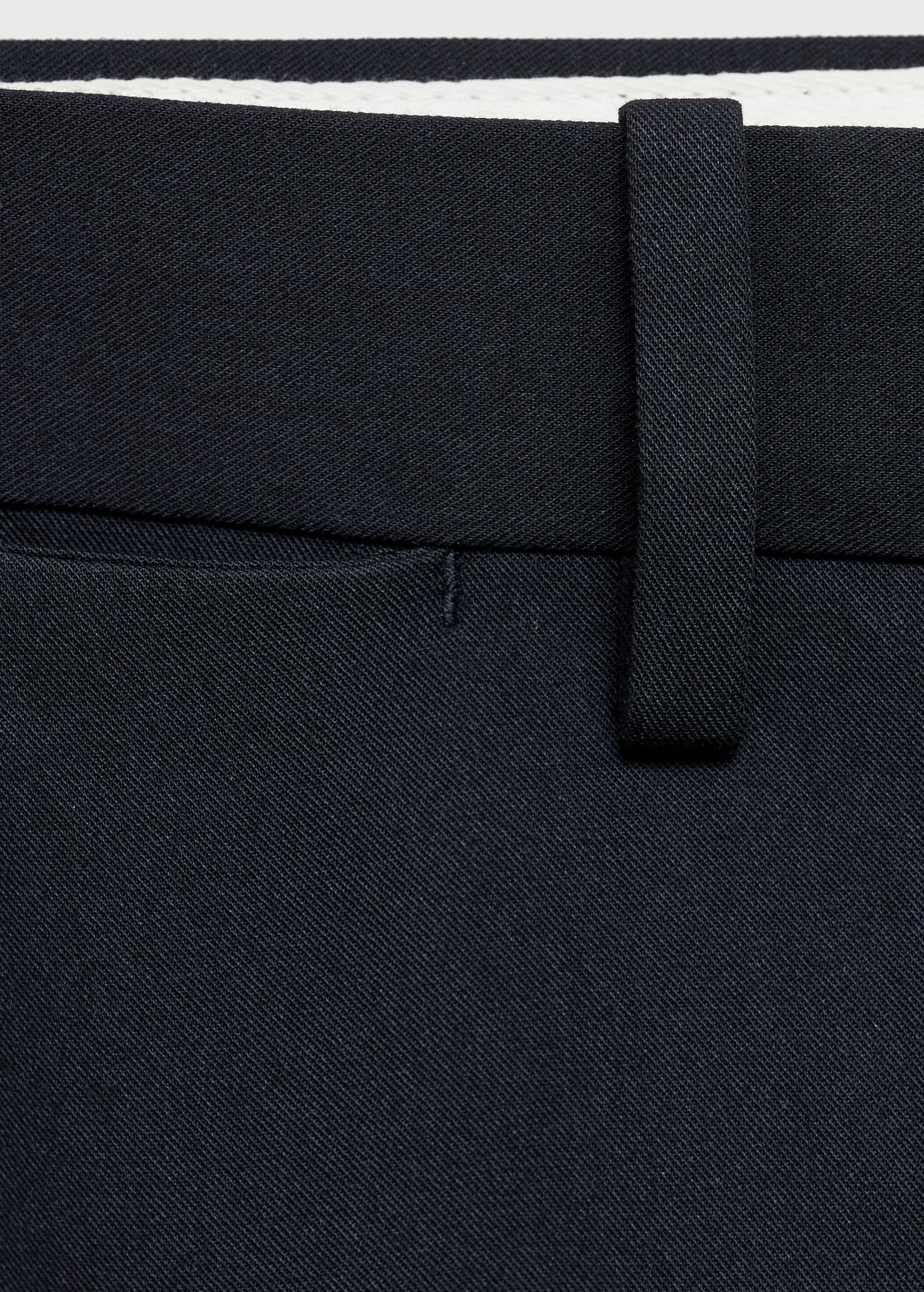 Stretch fabric super slim-fit suit trousers - Details of the article 8