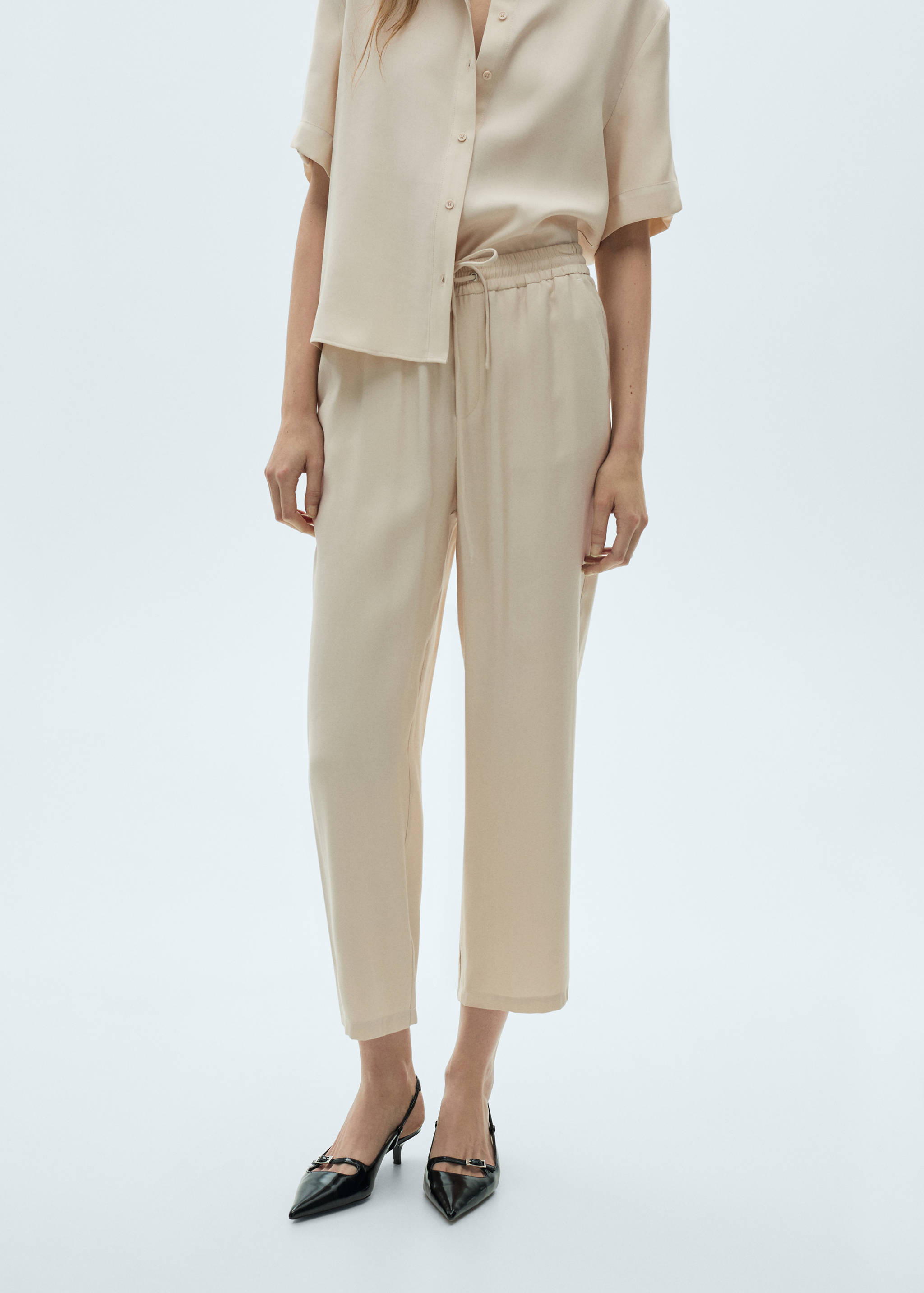 Straight suit trousers - Medium plane