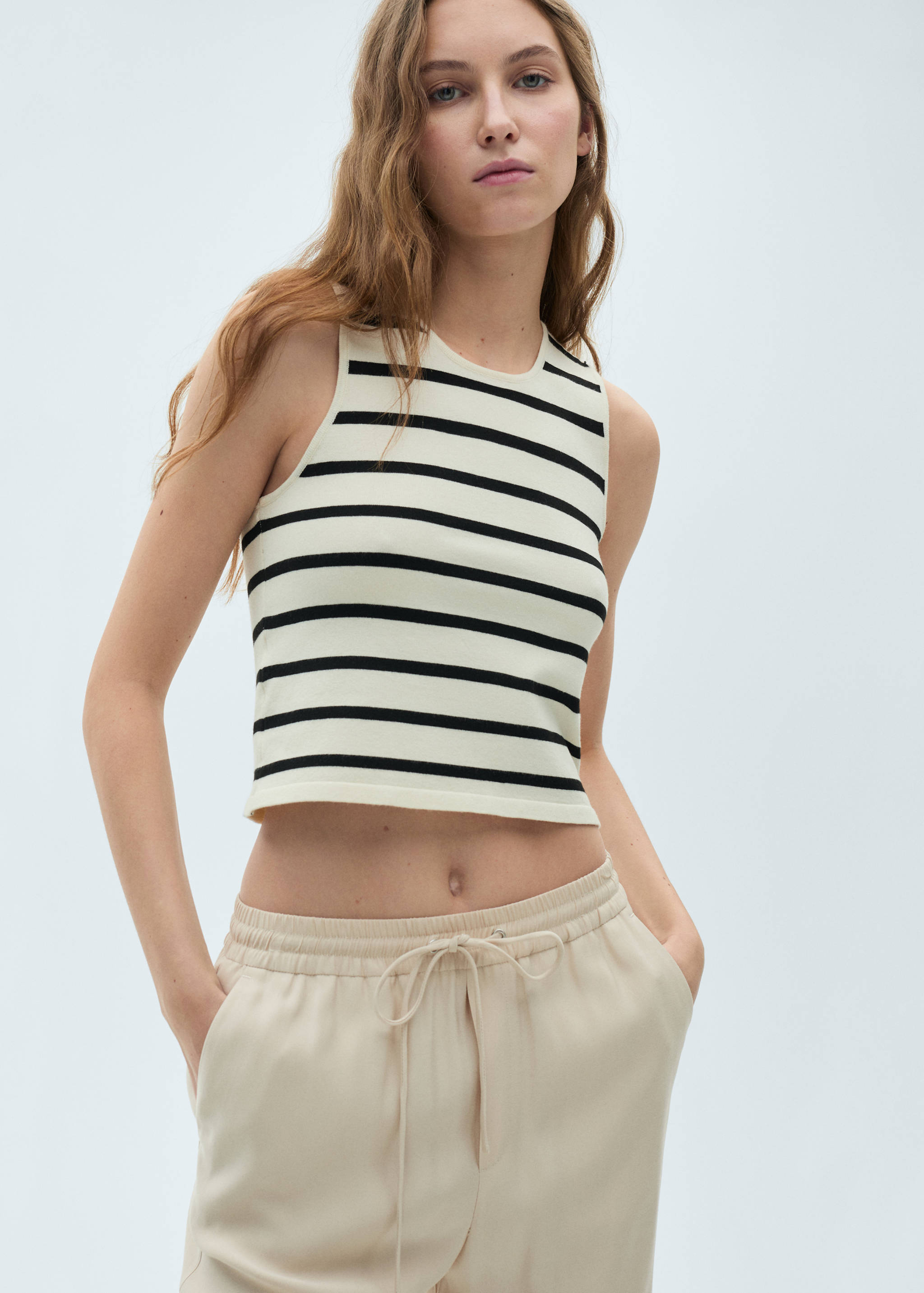 Straight suit trousers - Details of the article 1