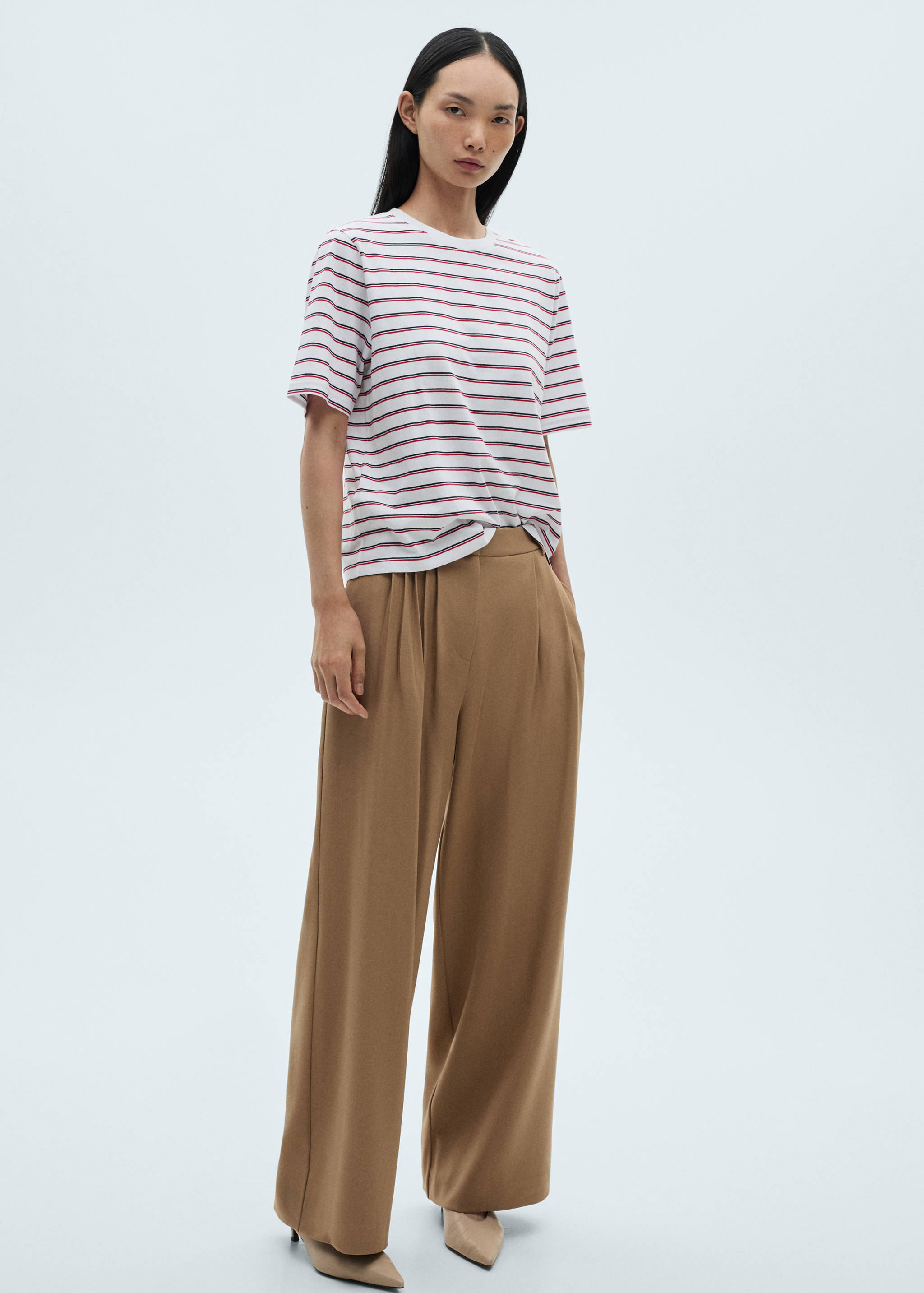 Striped cotton T-shirt - General plane