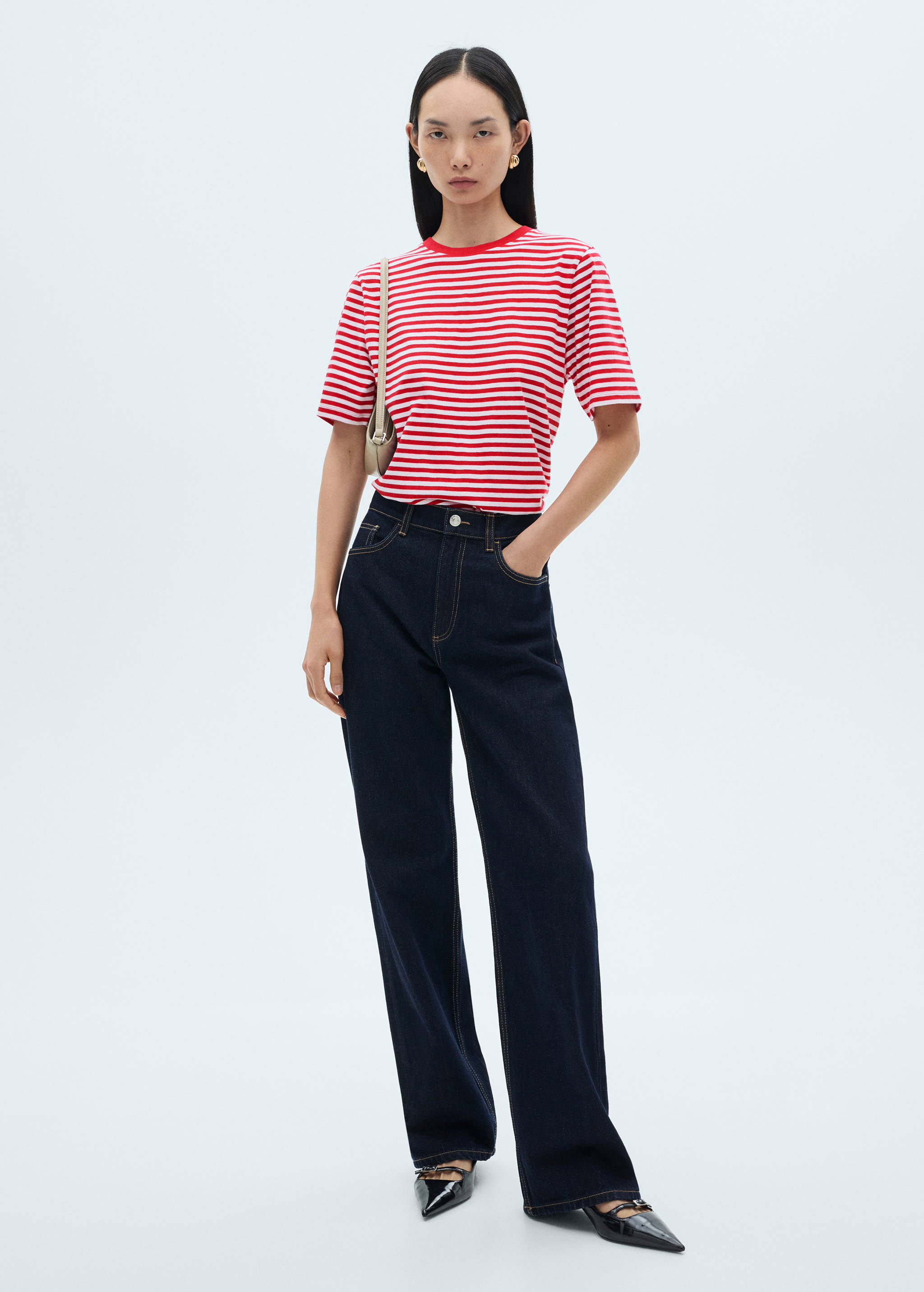 Striped cotton T-shirt - General plane