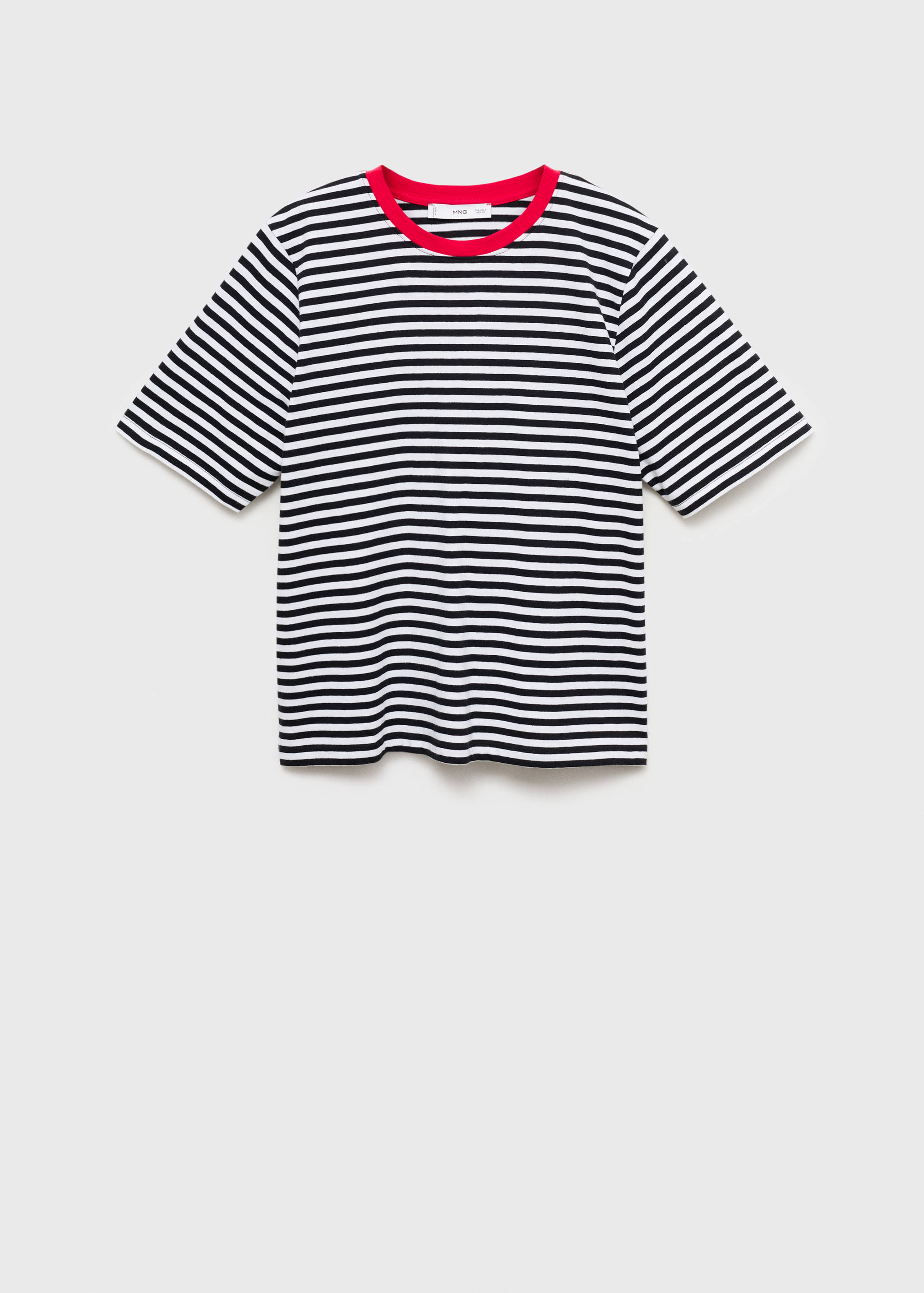 Striped cotton T-shirt - Article without model