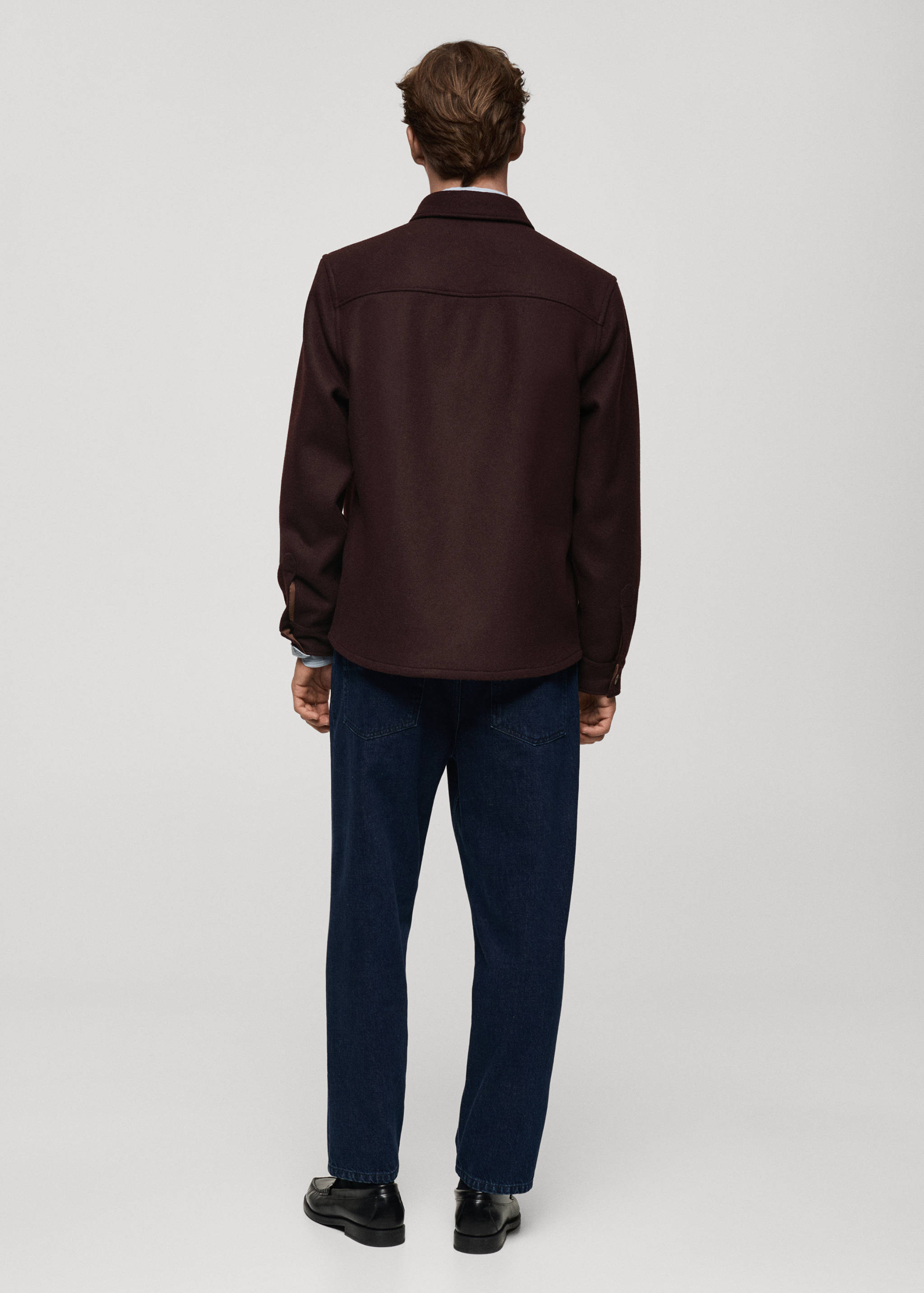 Surchemise laine flanelle poches - Verso de l’article