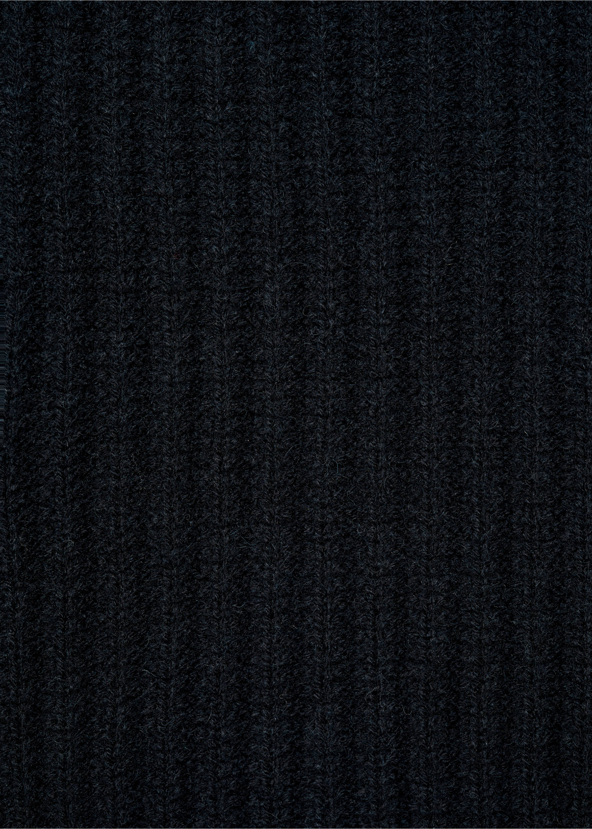 Ribbed polo-neck sweater - Details of the article 0, Dark Navy. Ref: 87020603-00.