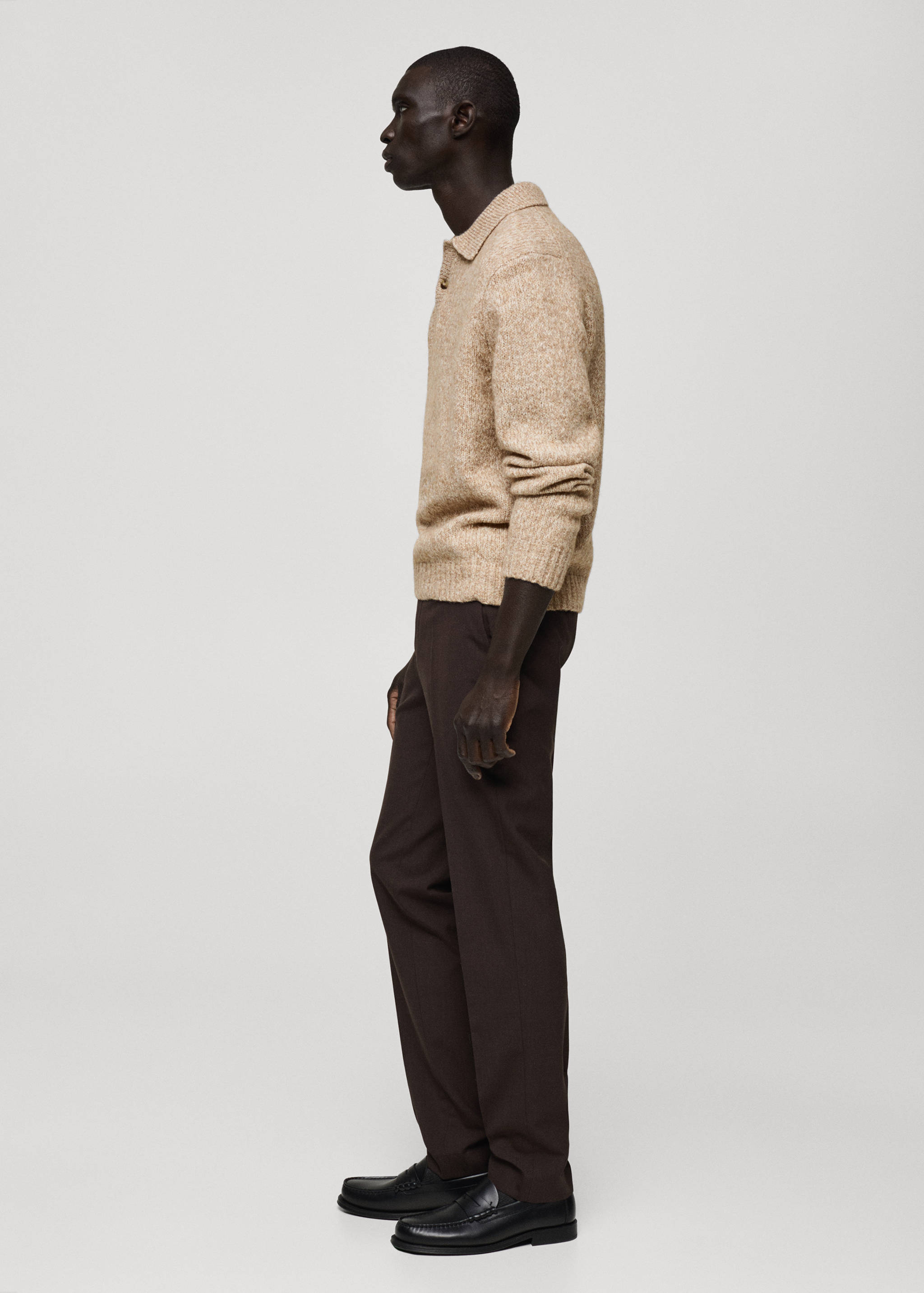 Jersey polo punto mezcla lana - Detalle del artículo 2