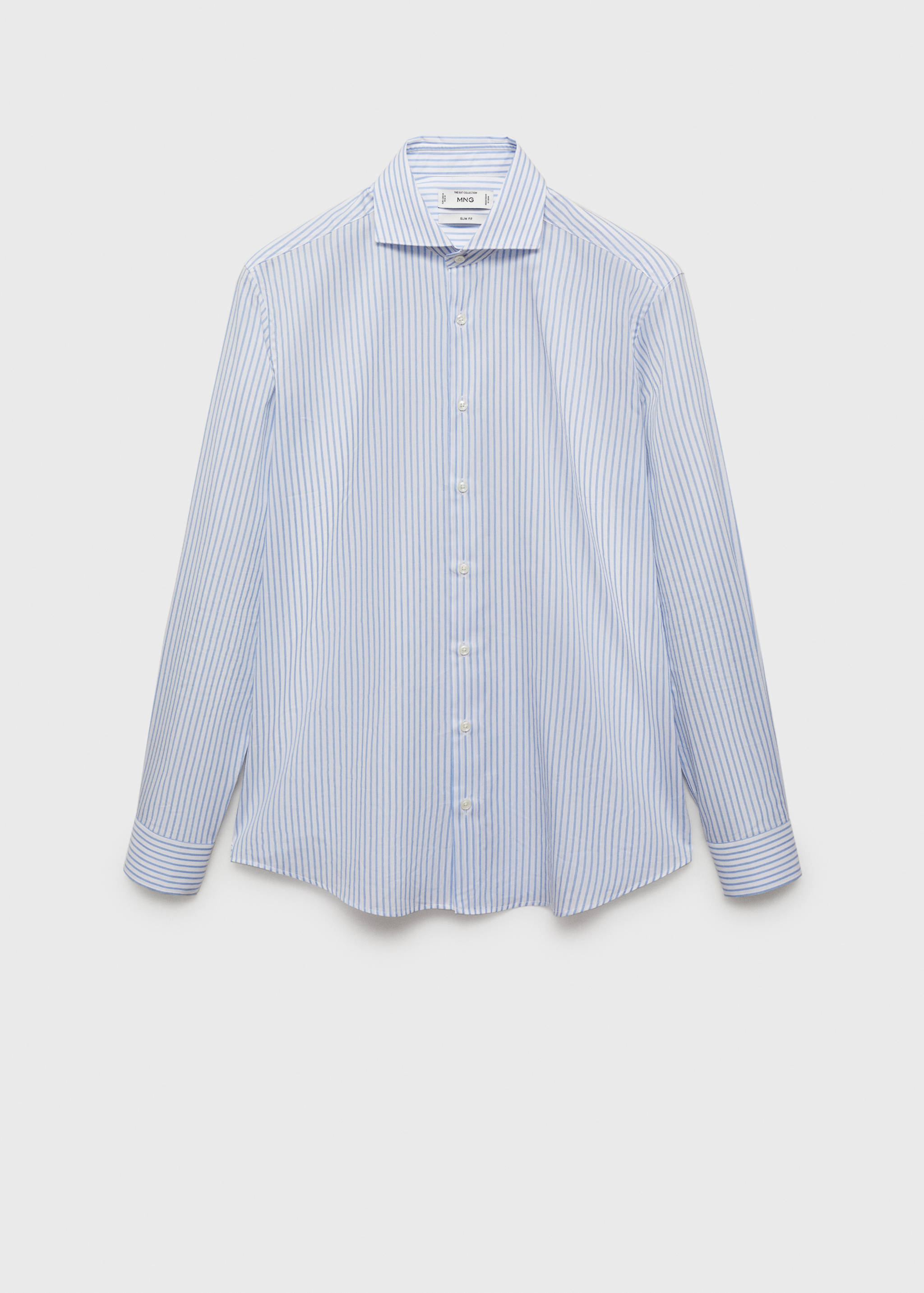 Camisa traje slim fit algodón rayas - Artículo sin modelo