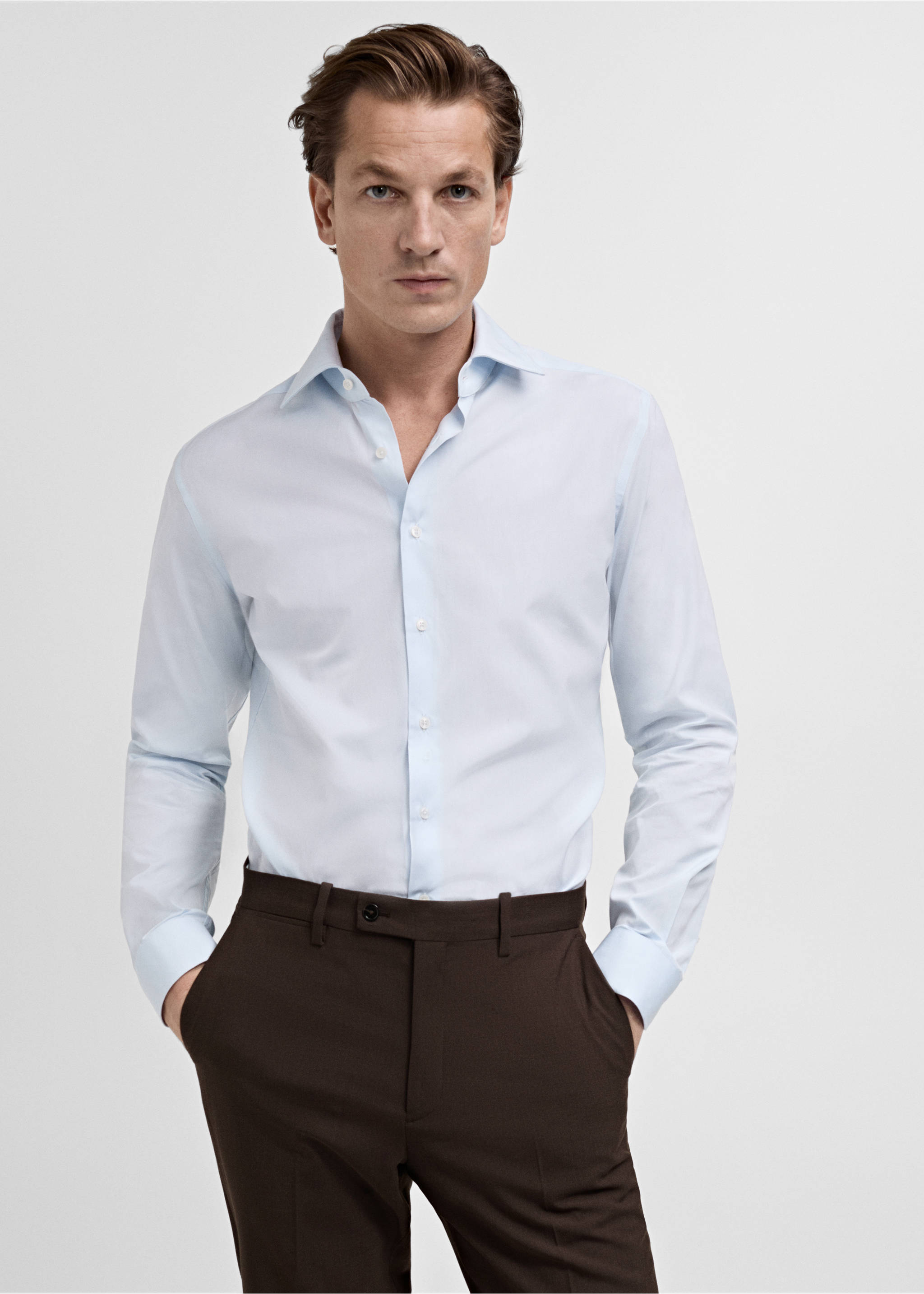 Shirt italia - Medium plane, Sky Blue. Ref: 87020616-00.