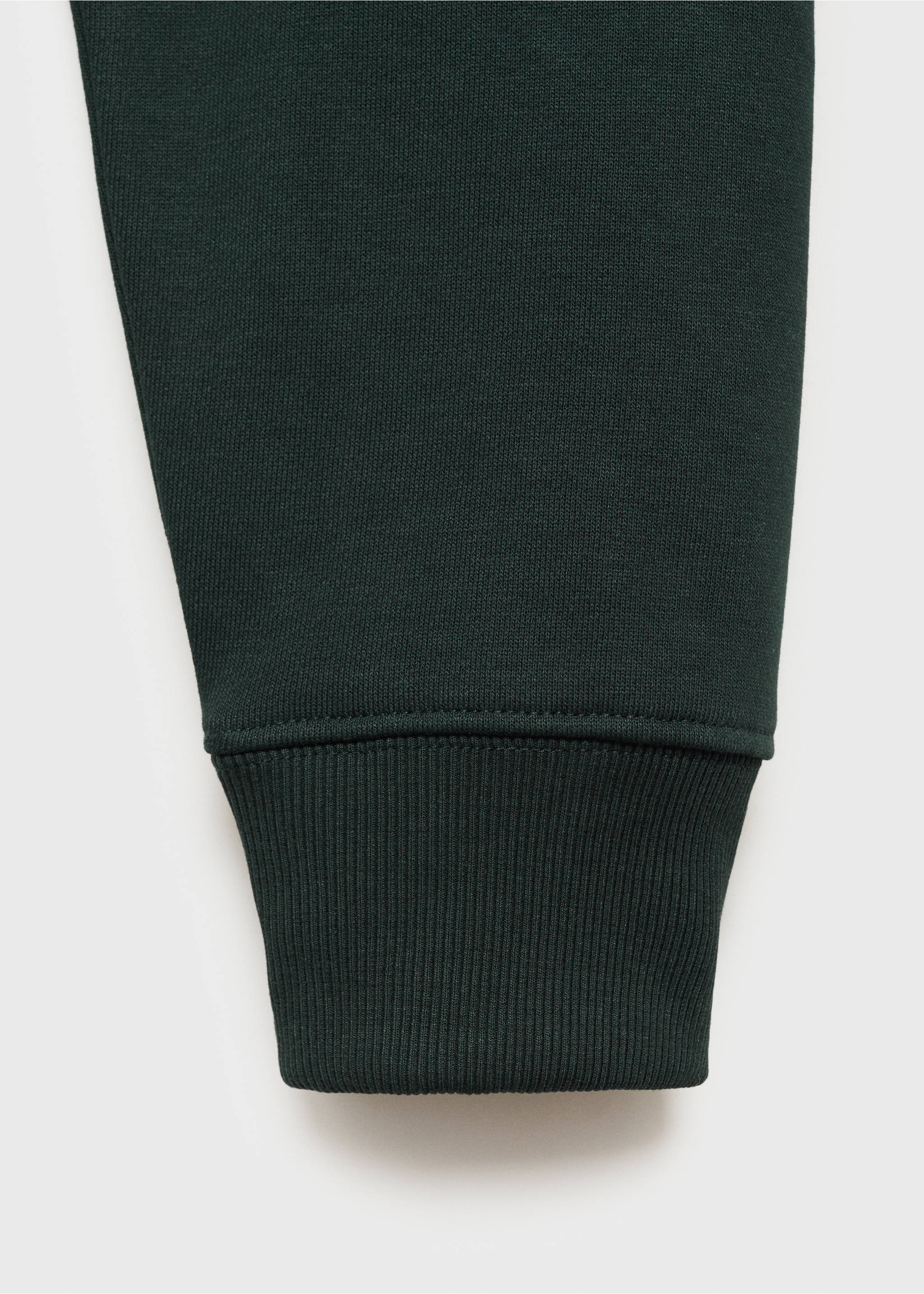 Sweat polo en coton gratté regular-fit - Détail de l'article 0, Vert. Ref: 87020619-00.