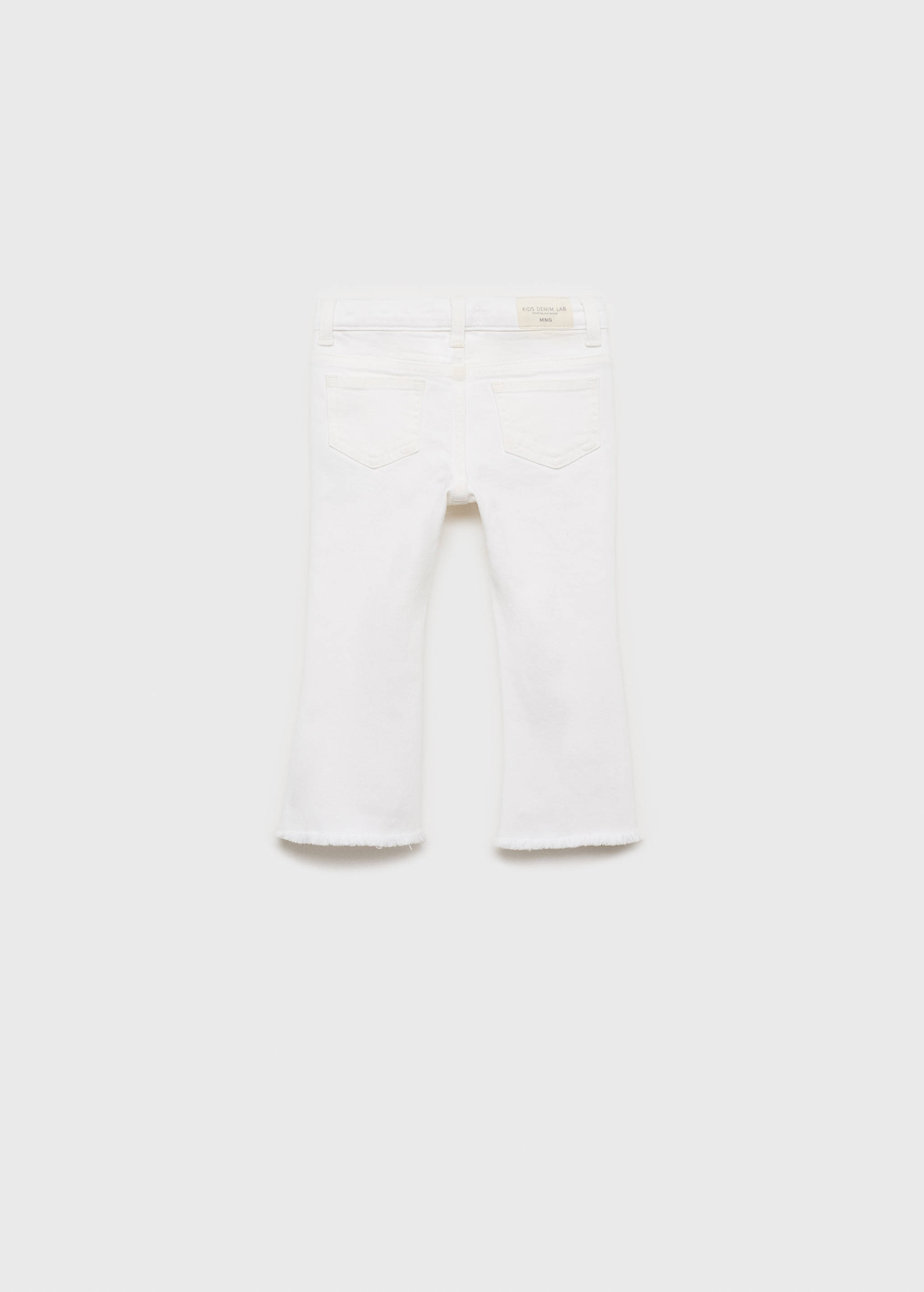 Flared-Jeans mit ausgefranstem Saum - Rückseite des Artikels