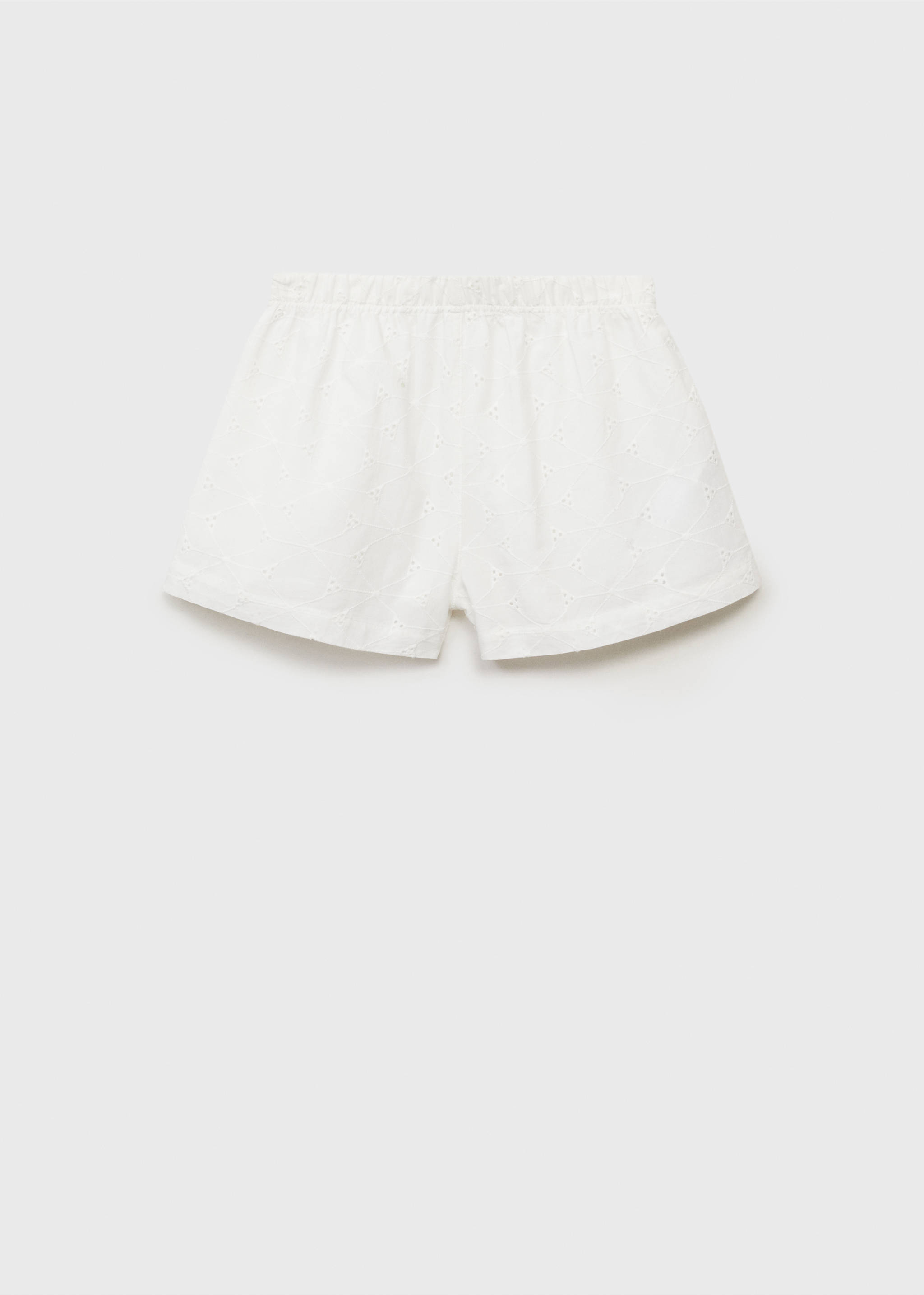 Shorts cintura elástica - Reverso del artículo, Blanco. Ref: 87020621-00.