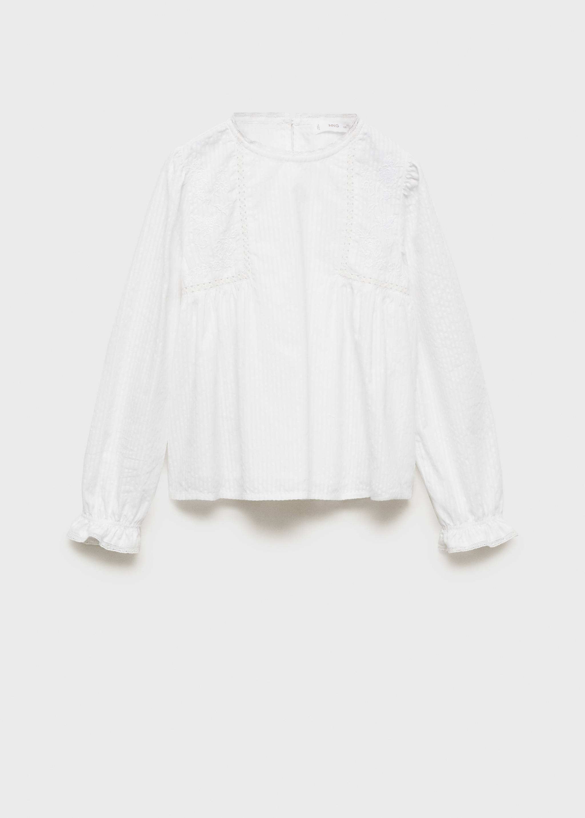 Broderade detaljer blus - Artikel utan modell